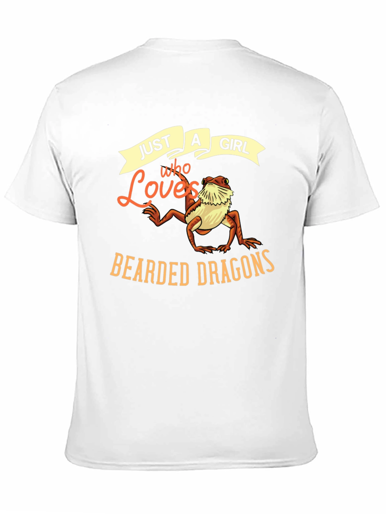 Black Just A Girl Who Loves Bearded Dragons T-Shirt view 11