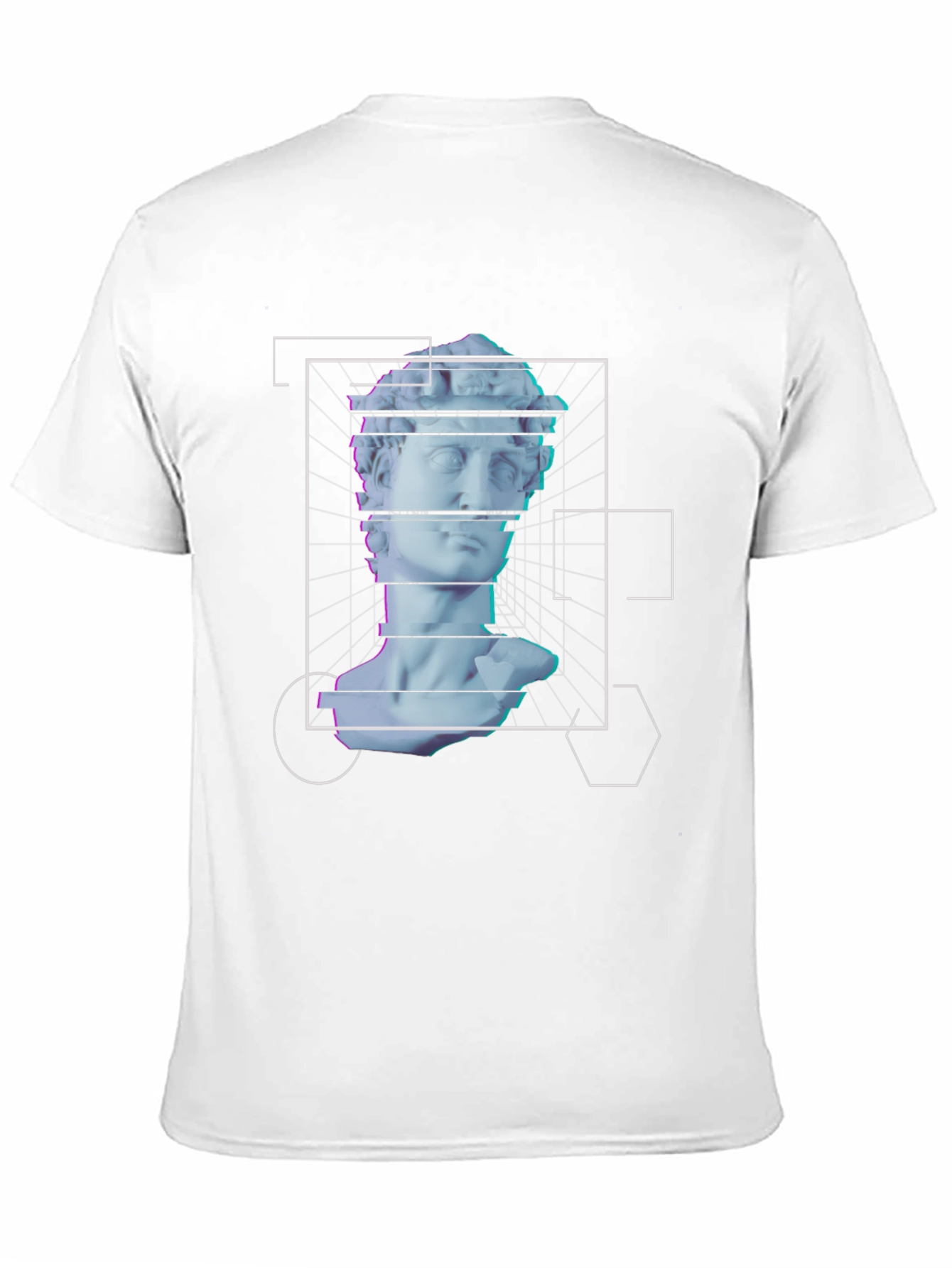 Black Modern Art David T-Shirt view 11