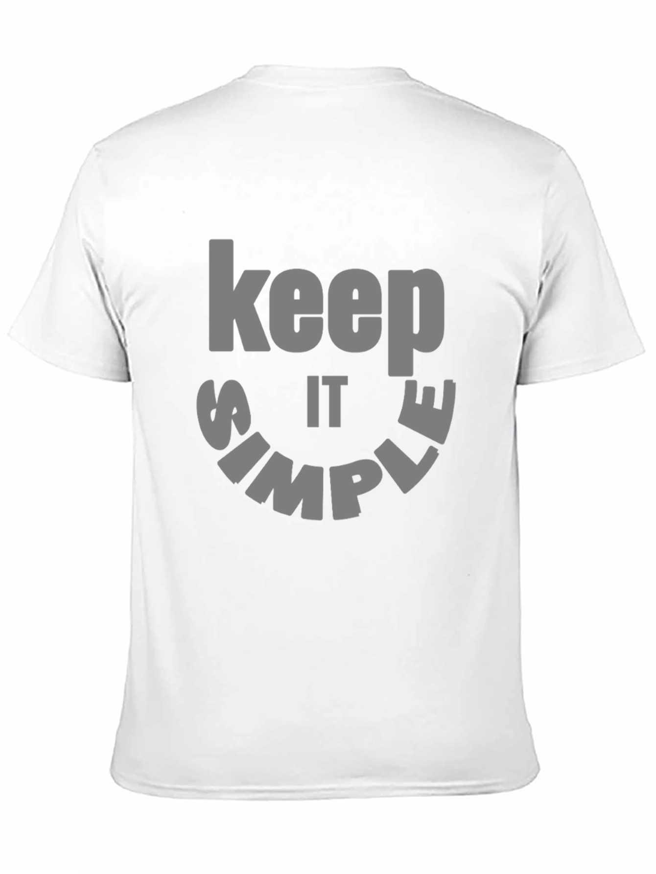 Black Keep it Simple Graphic Tee - Black Cotton view 11