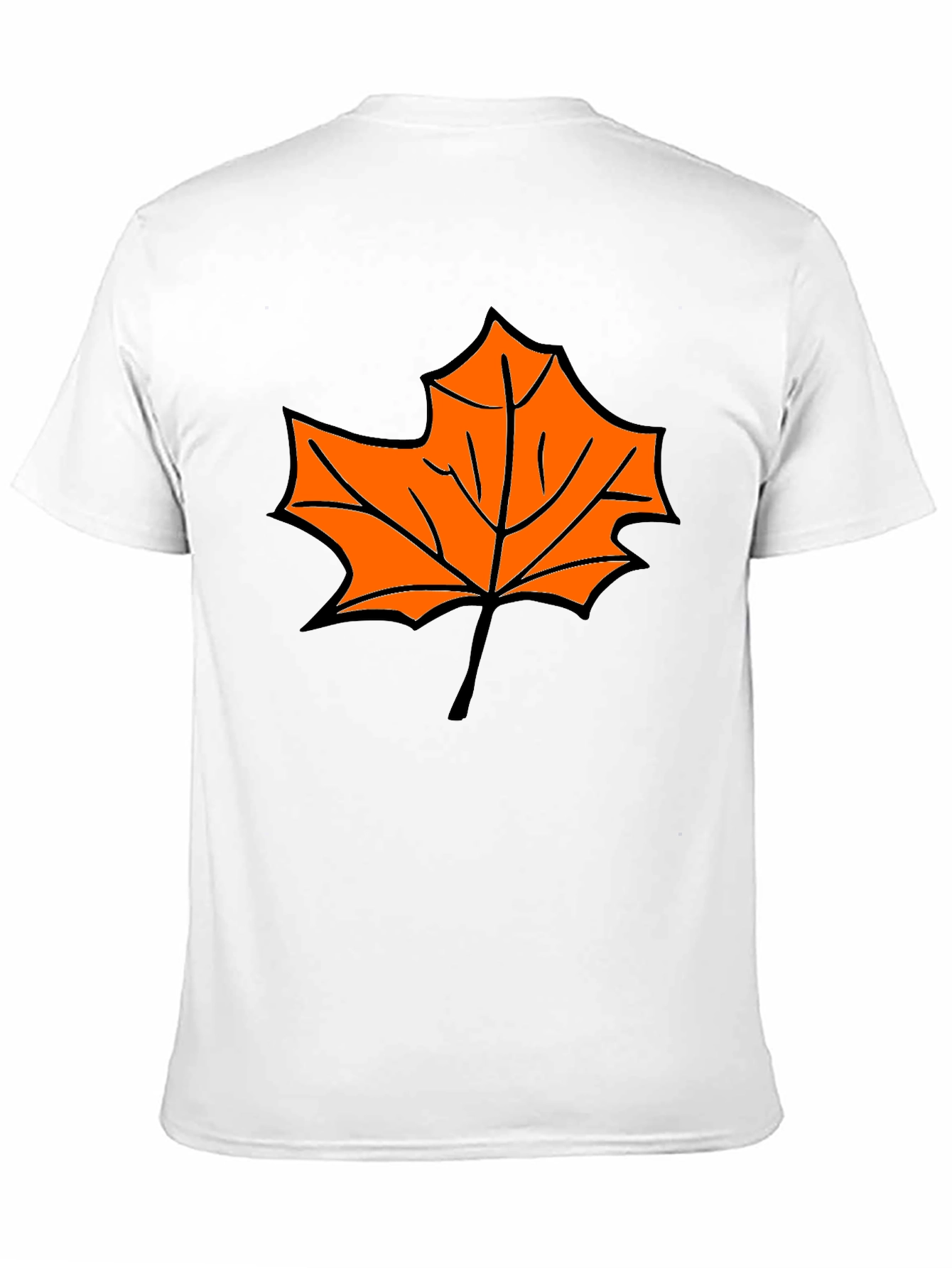 Black Maple Leaf Graphic Tee - Black Casual Shirt view 11