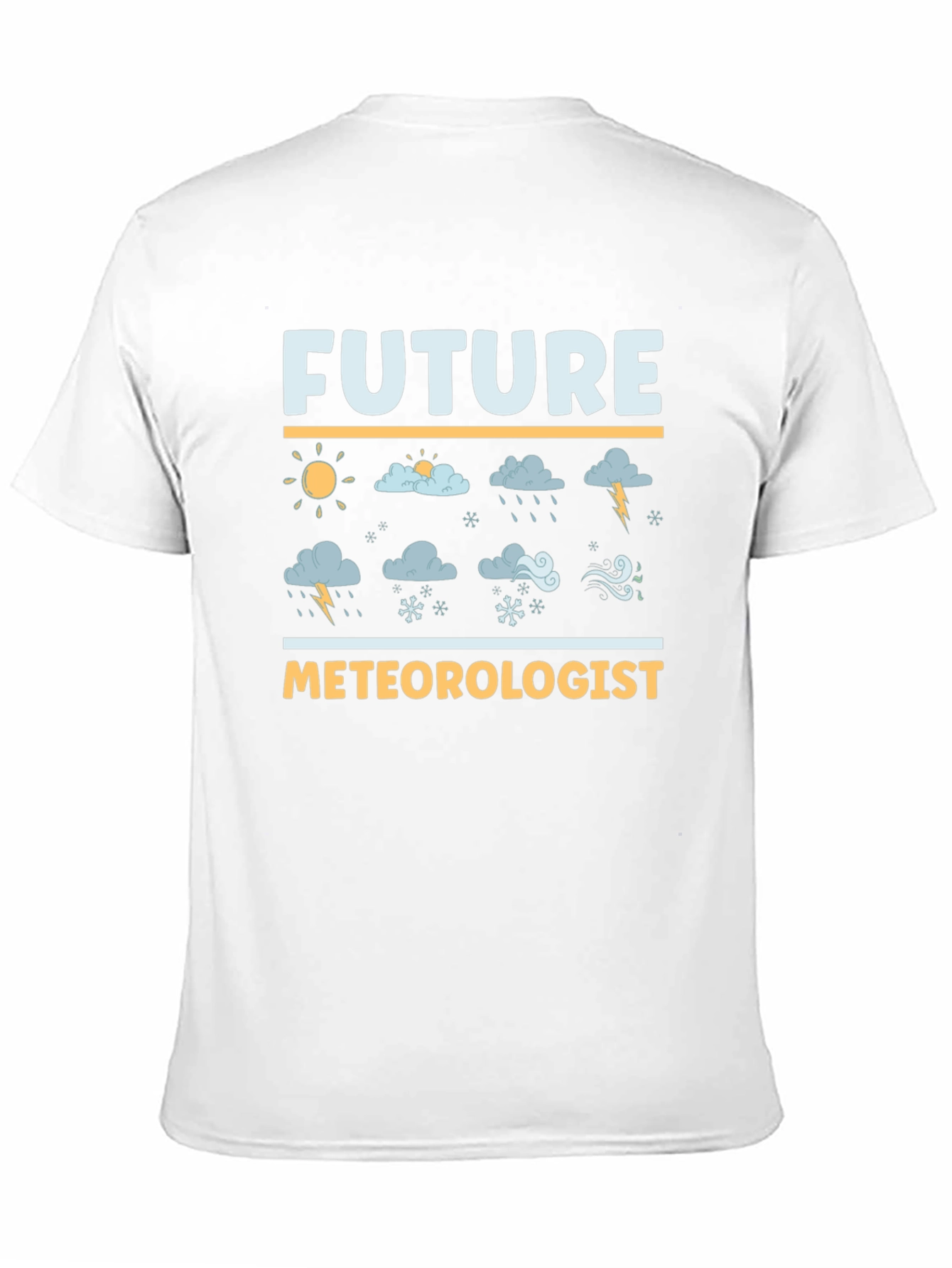 Black Future Meteorologist Graphic T-Shirt view 11