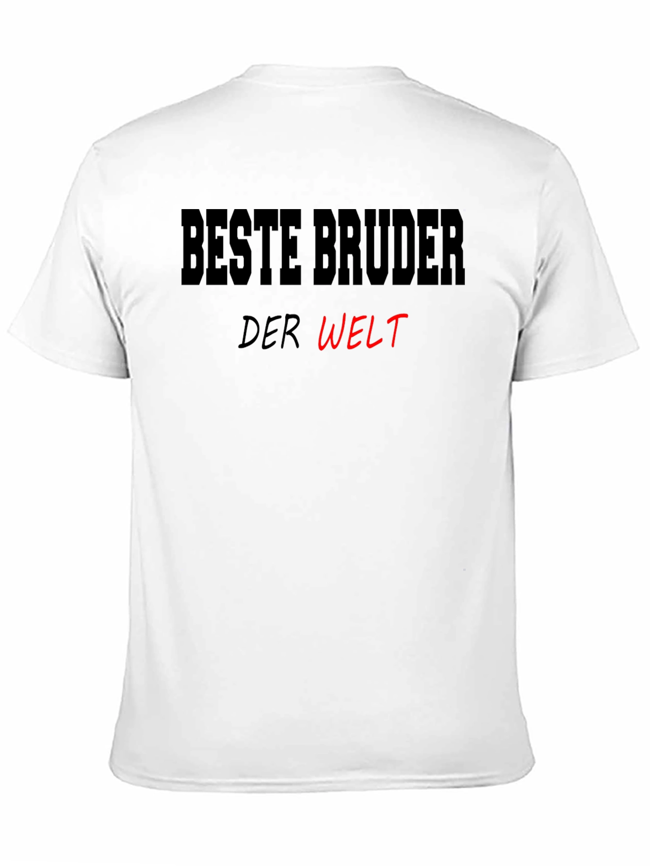 Black Beste Bruder Der Welt Men's Black T-Shirt view 11