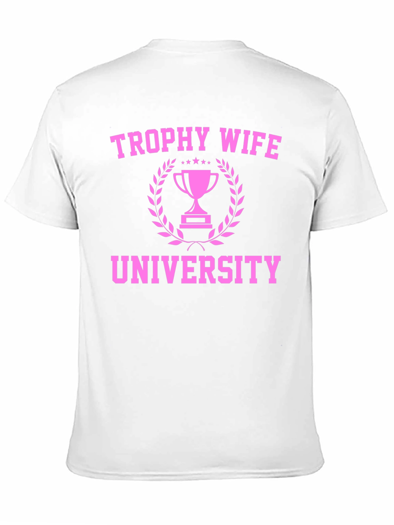 Black Trophy Wife University Graphic Tee - Black Cotton T-Shirt view 11