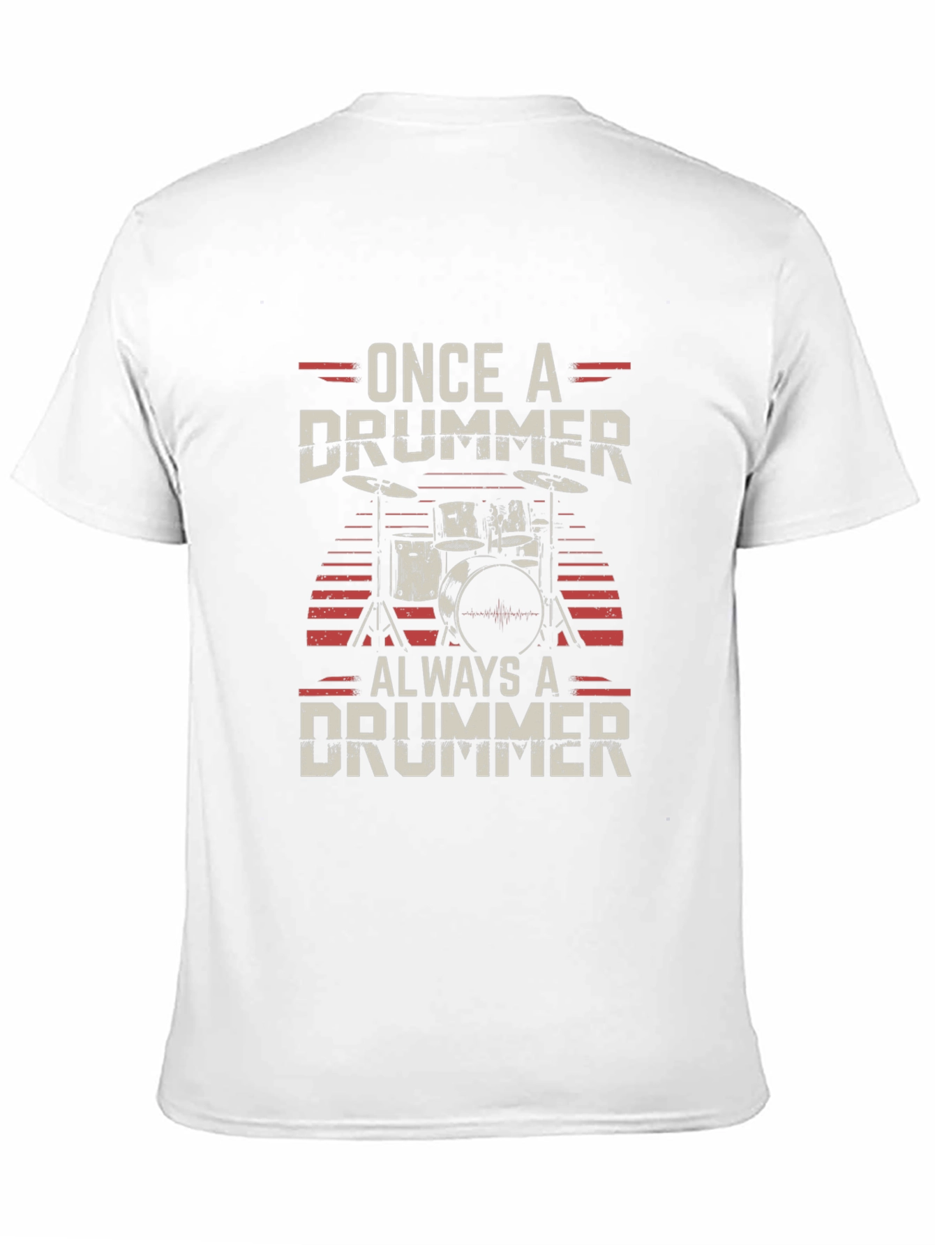 Black Once a Drummer Always a Drummer T-Shirt view 11