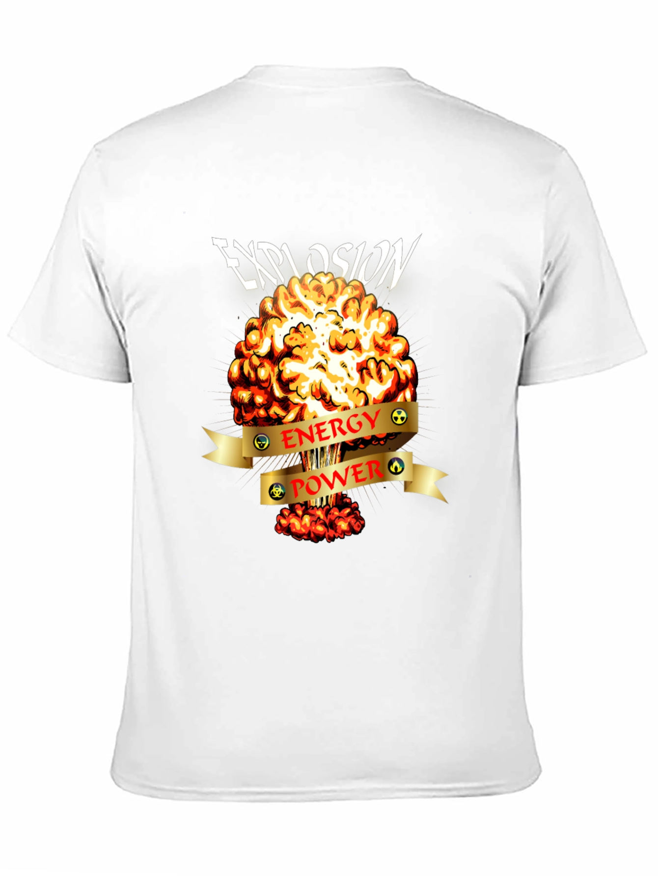 Black Explosion Energy Power Graphic Tee view 11