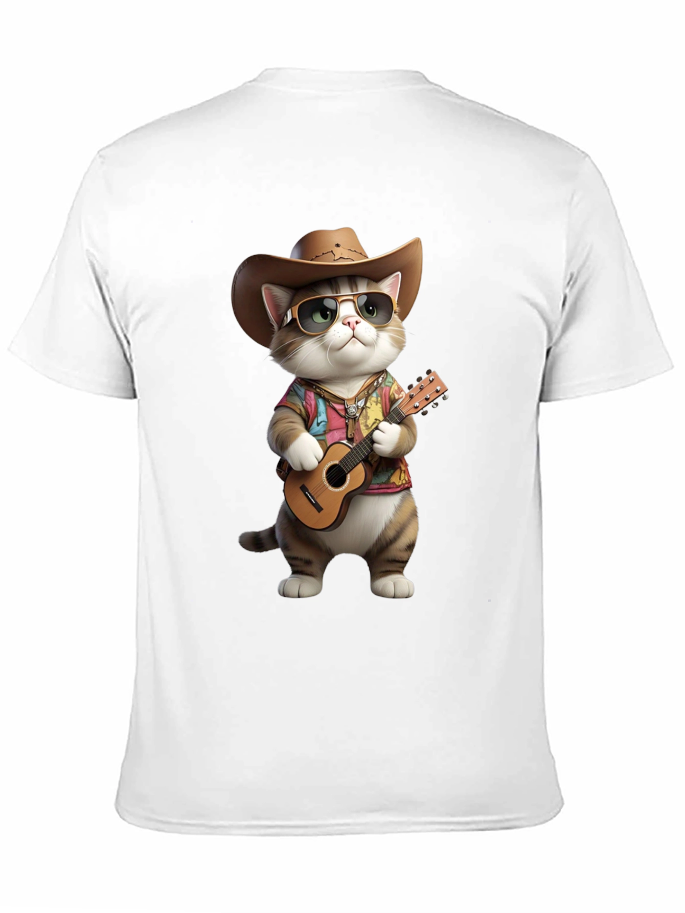 Black Cool Cat Cowboy T-Shirt view 11