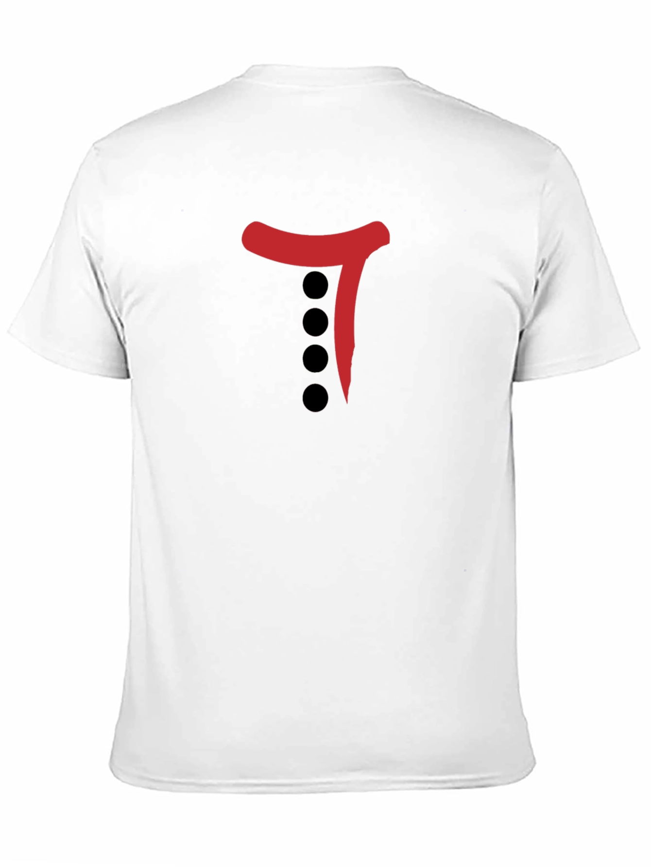 Black Black T-Shirt with Red & Black Graphic Print view 11