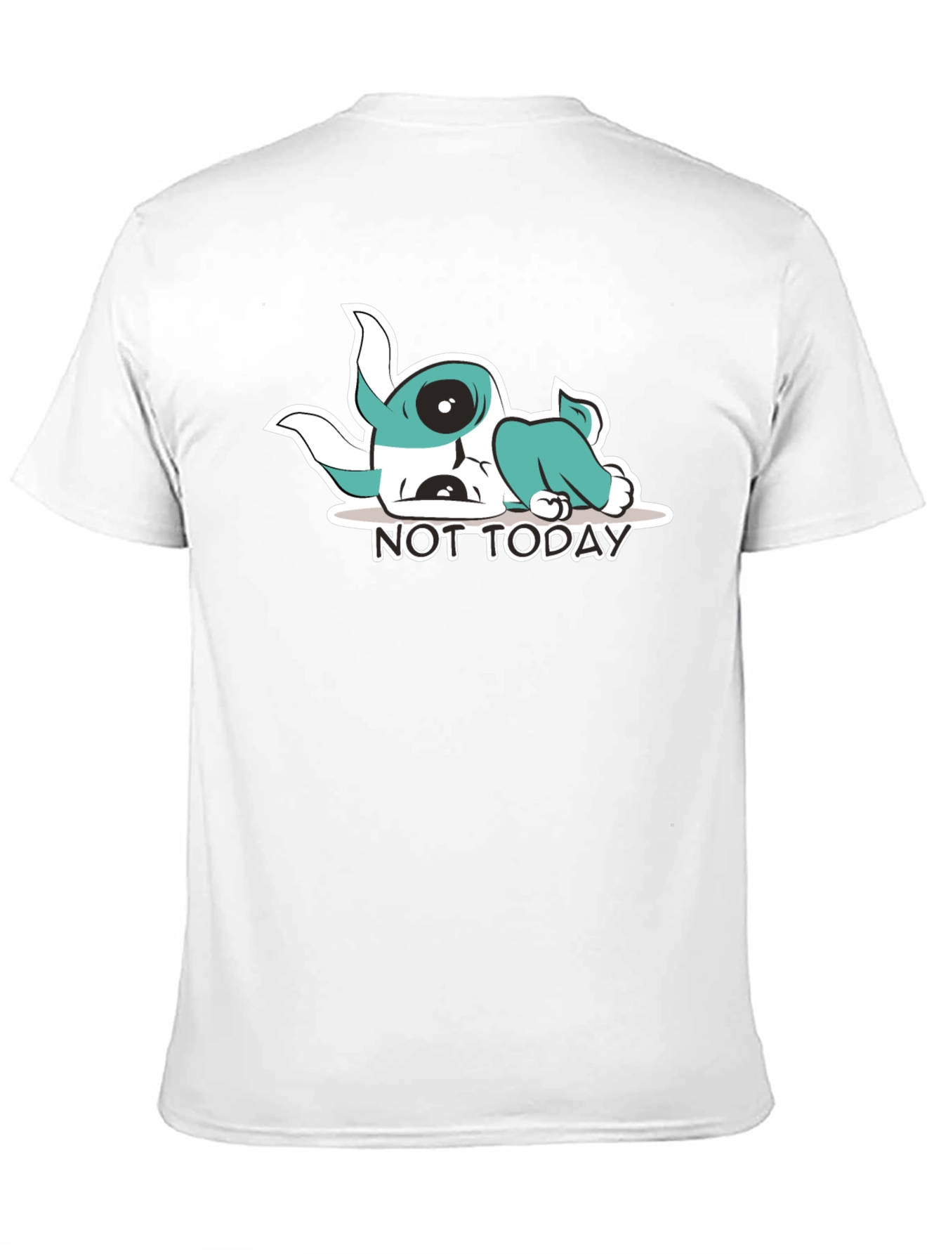 Black Not Today Graphic Tee - Black Cotton Comfort view 11