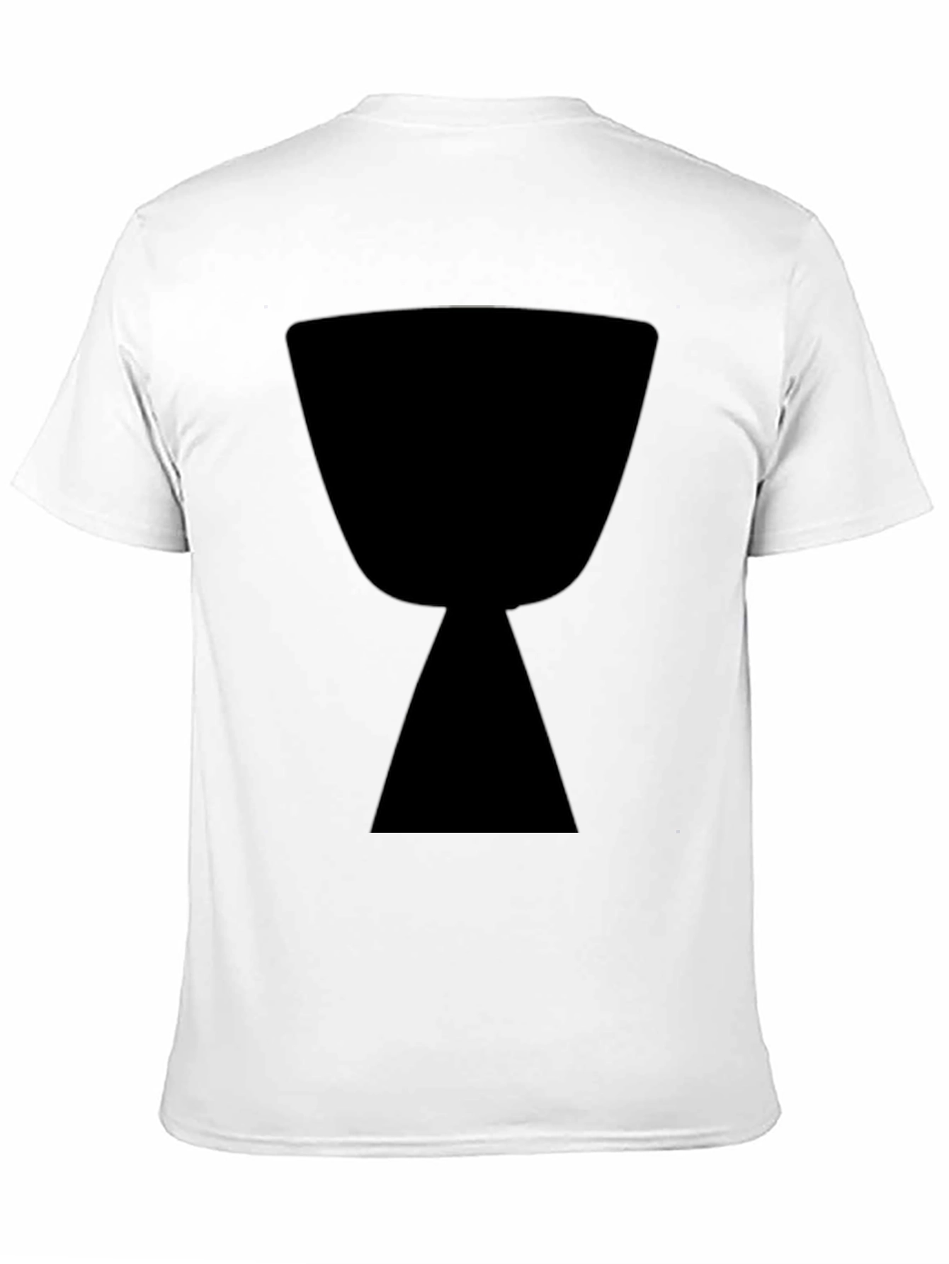 Black Black T-Shirt with Hourglass Graphic view 11