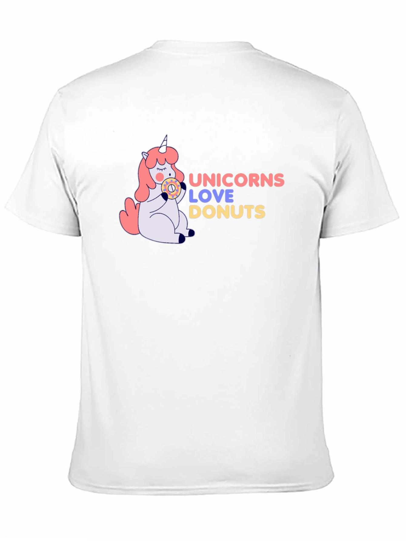 Black Unicorns Love Donuts Graphic T-Shirt view 11