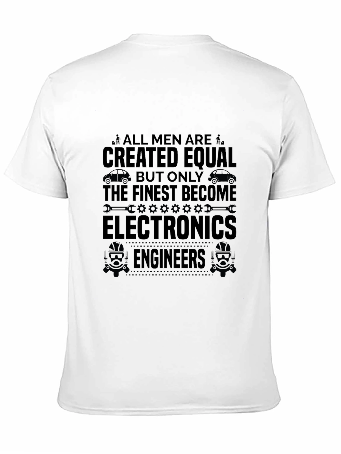 Black Electronics Engineer T-Shirt view 11