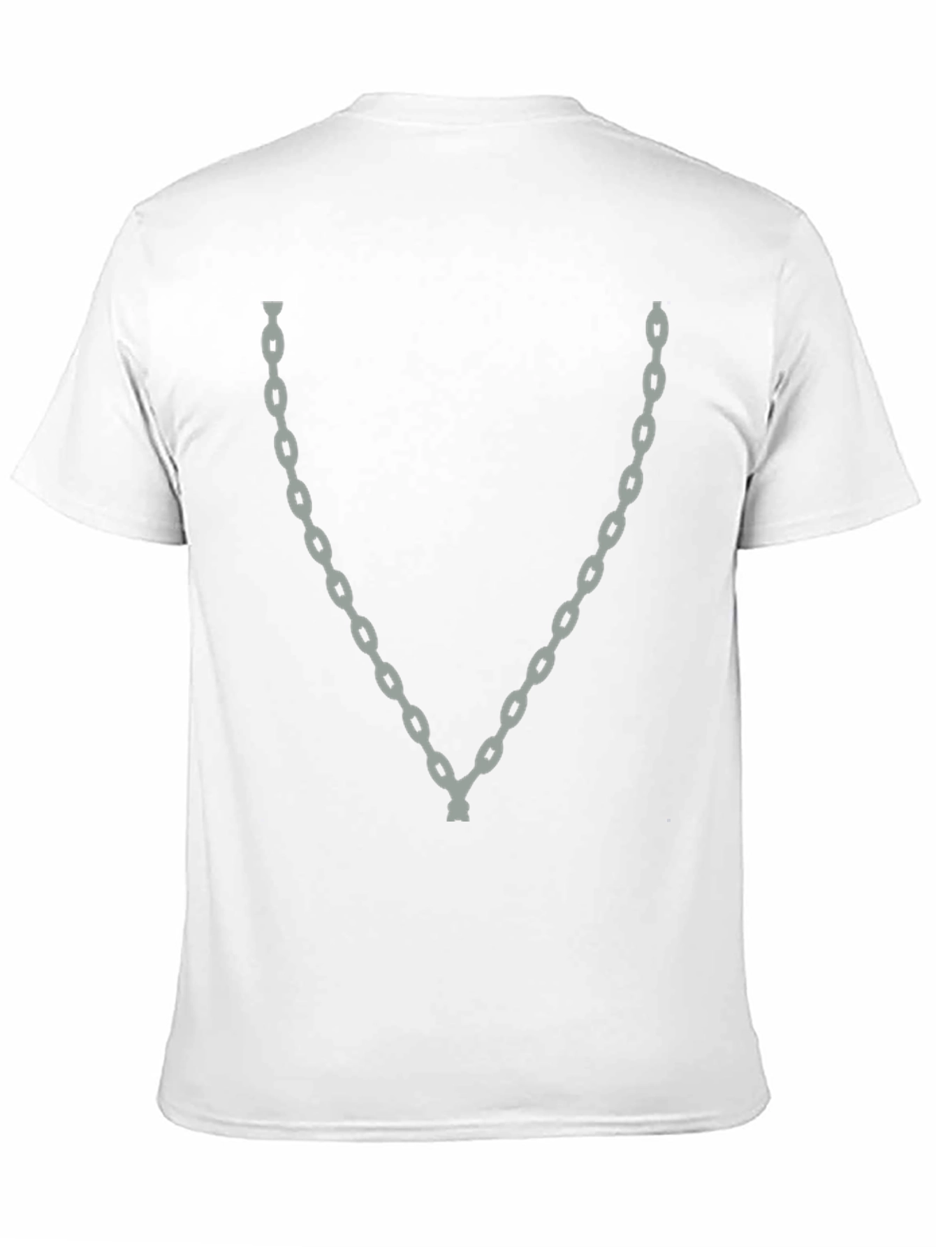 Black Chain Graphic Black T-Shirt - Cool Casual Style view 11
