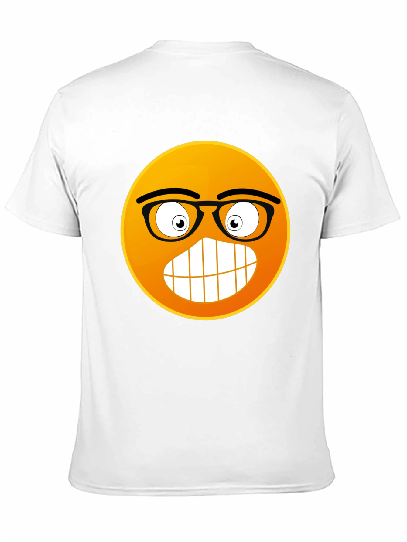 Black Nerdy Emoji Black T-Shirt: Express Yourself! view 11