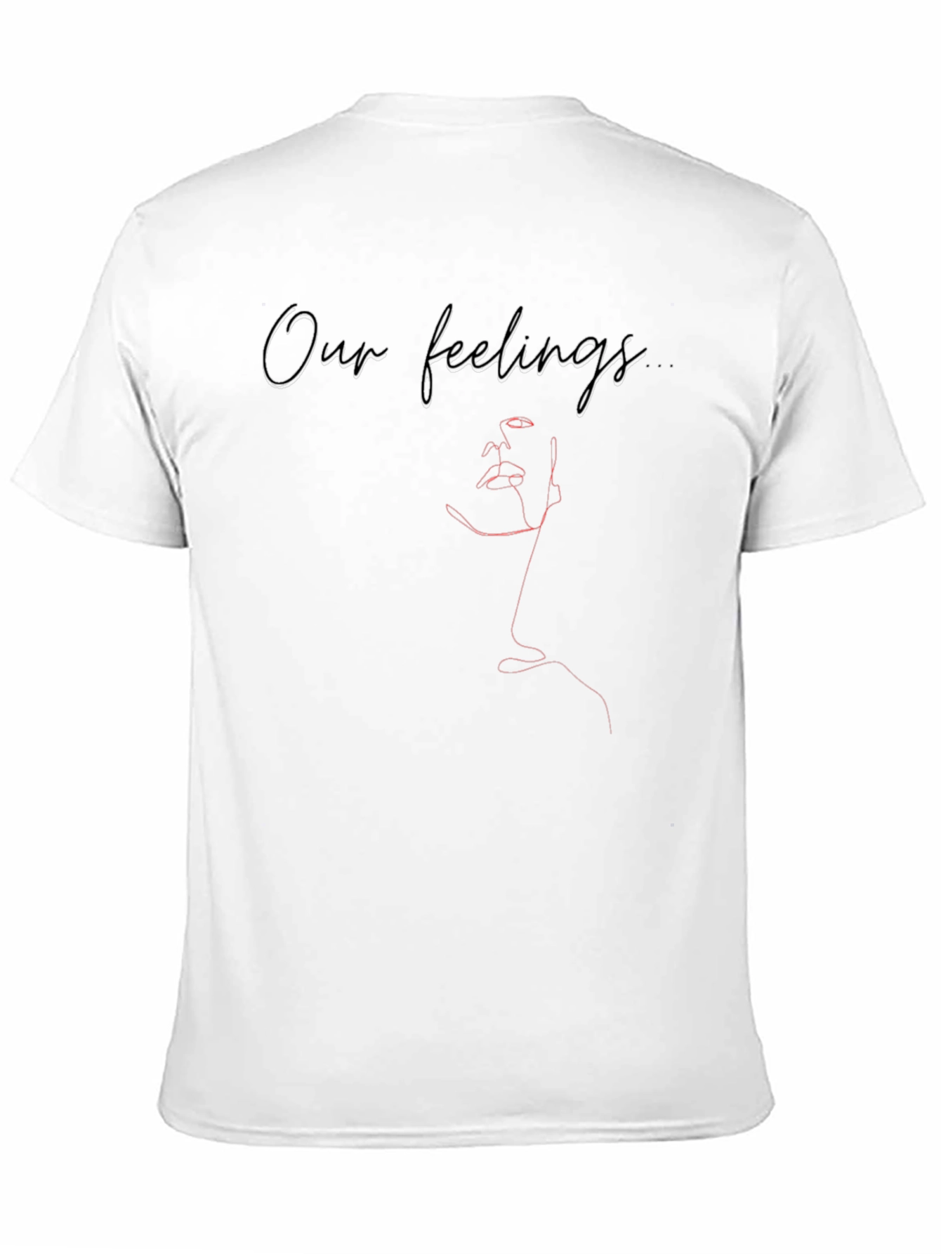 Black Emotional Expression T-Shirt - Black view 11