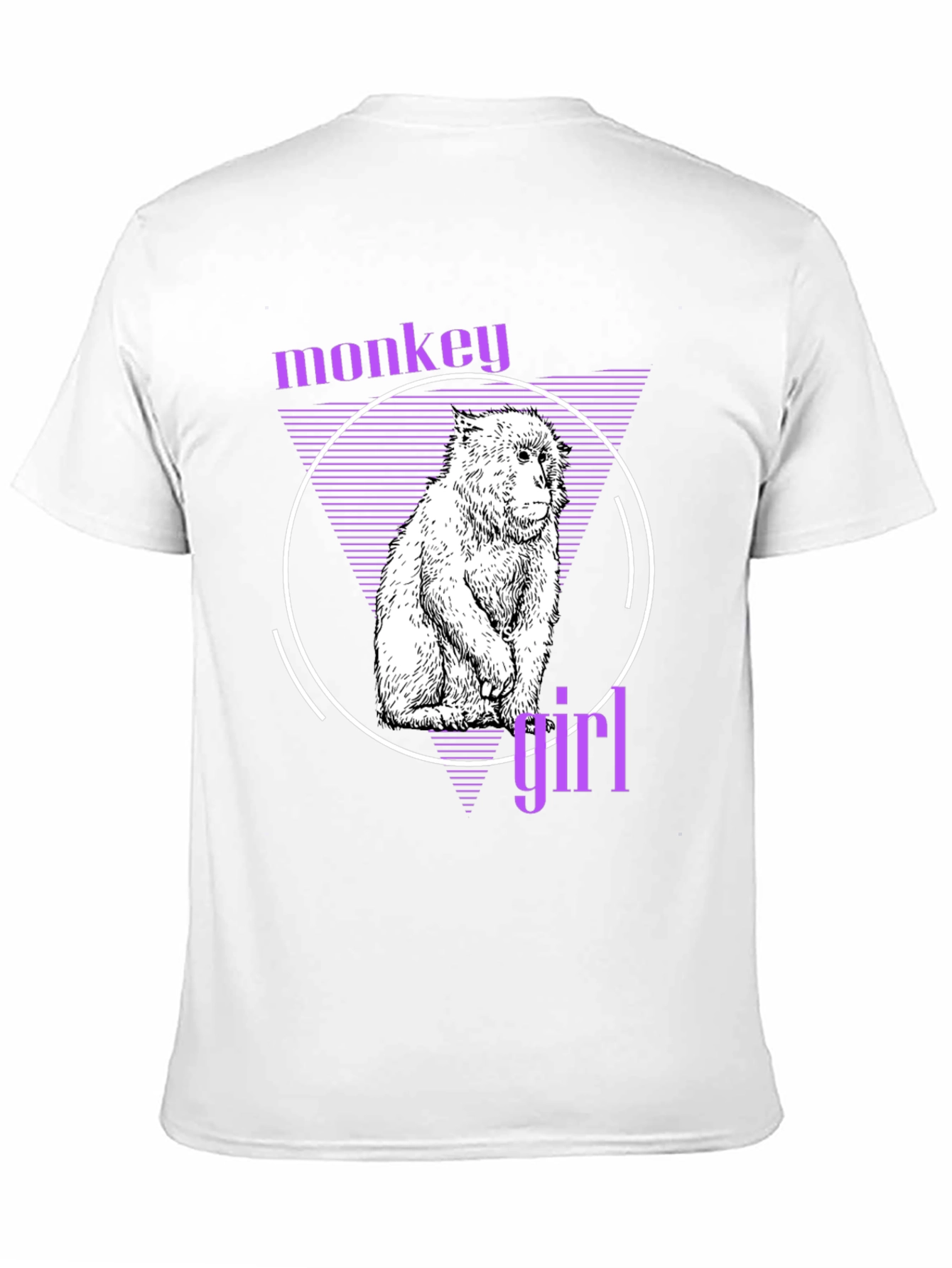 Black Monkey Girl Graphic Tee - Trendy Black T-Shirt view 11