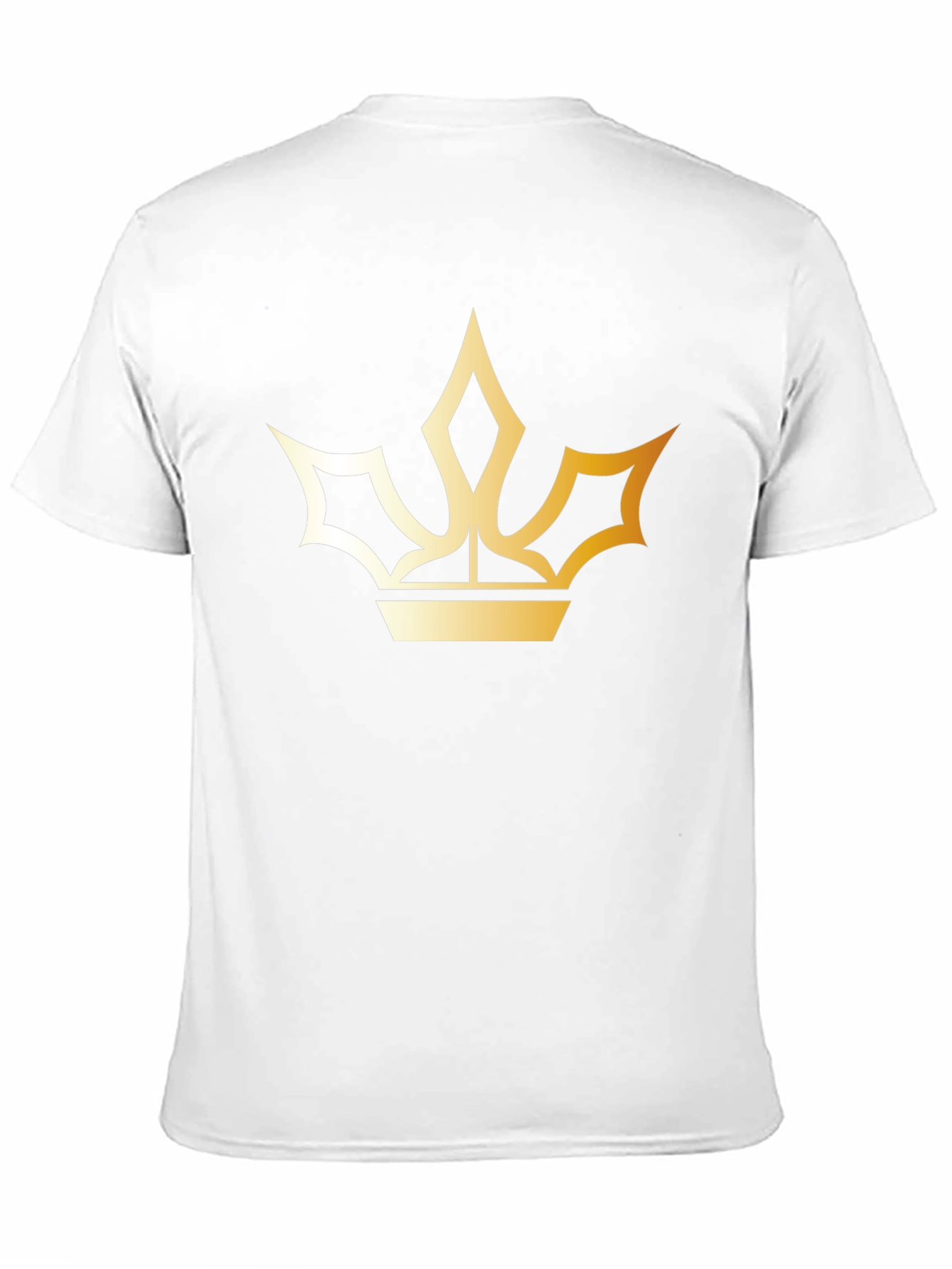 Black Golden Crown Graphic Black T-Shirt view 11