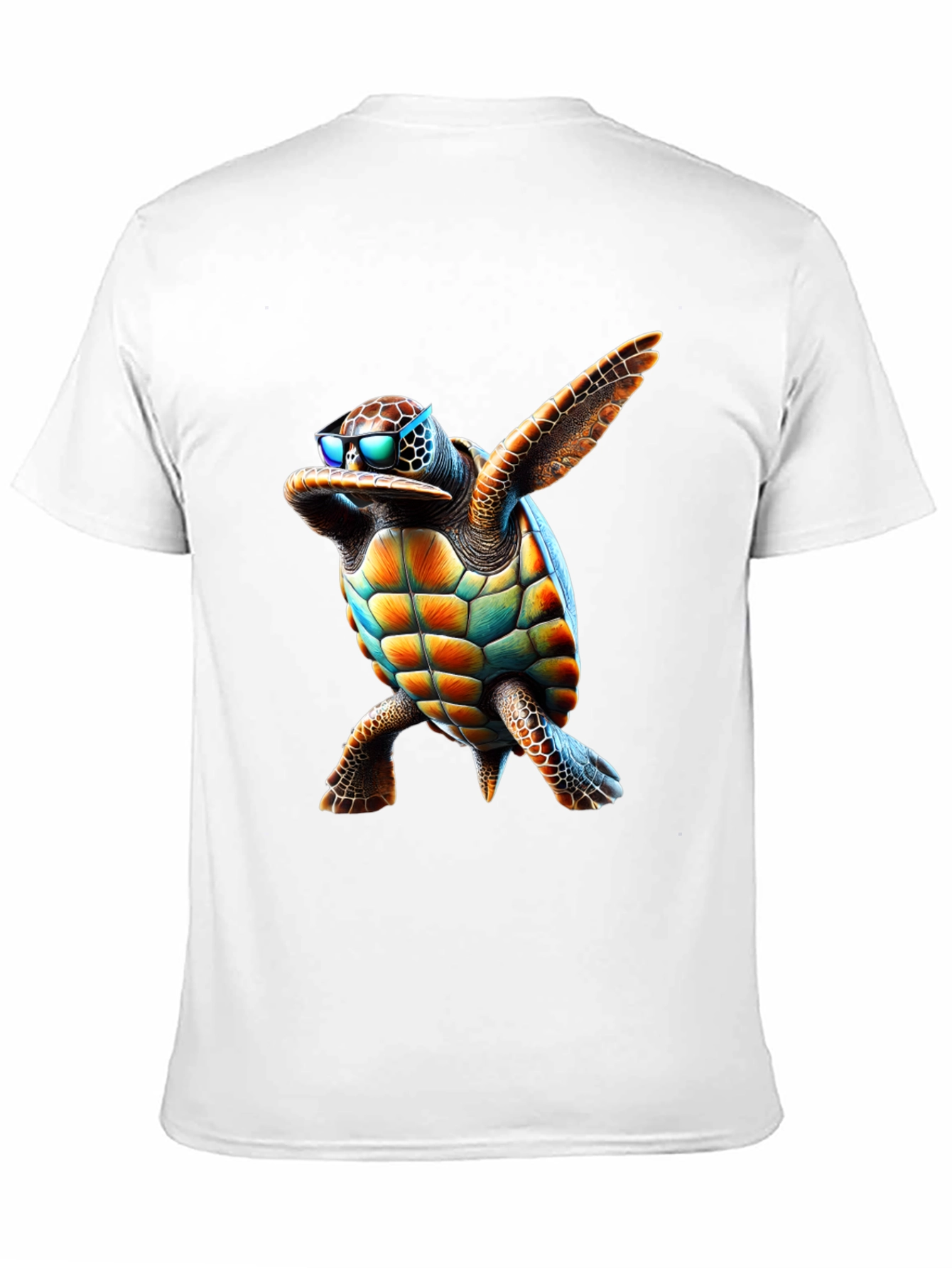 Black Dabbing Turtle Graphic Tee - Cool & Fun view 11