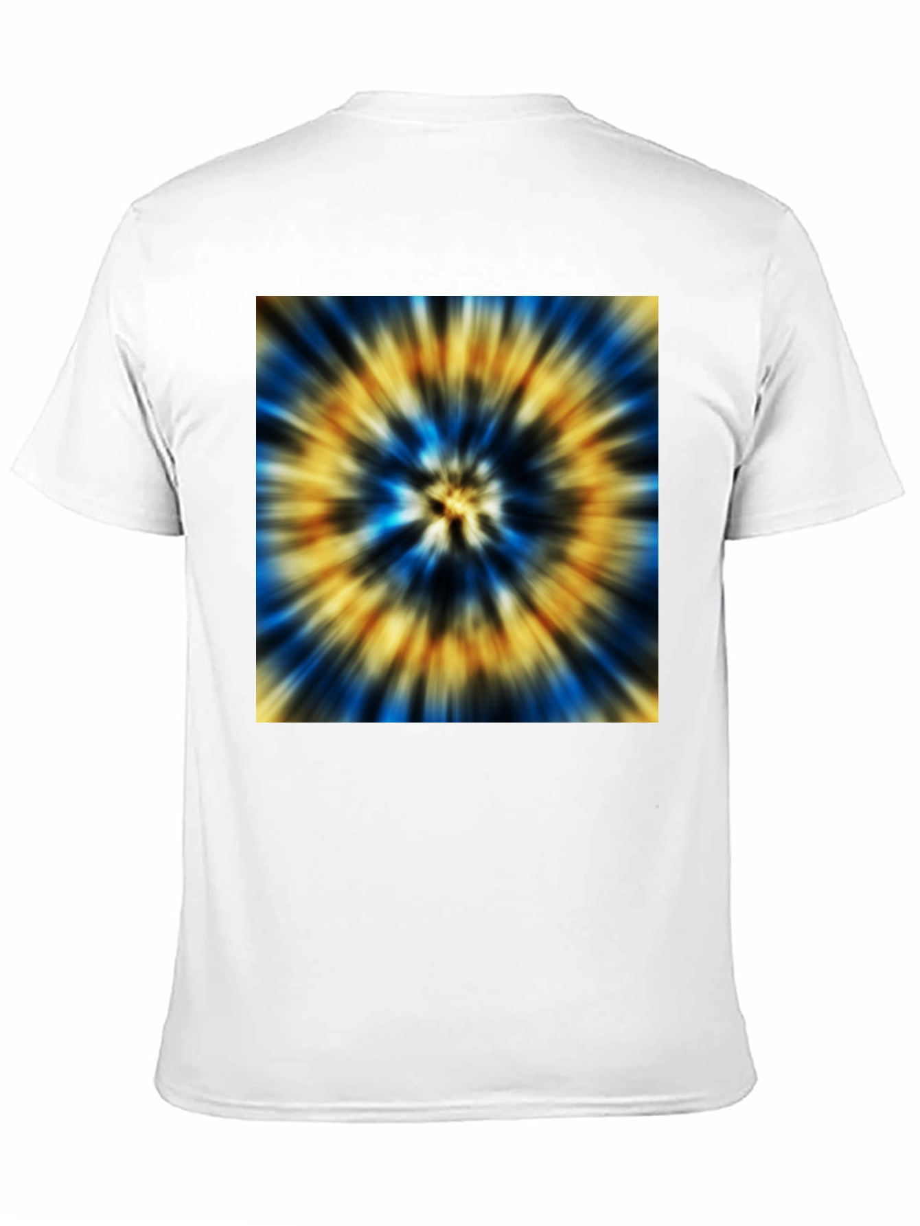 Black Vibrant Tie-Dye Graphic Black T-Shirt view 11