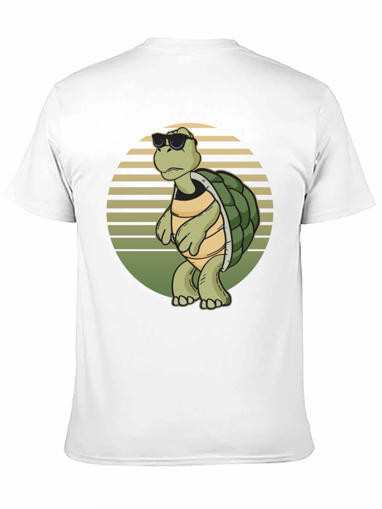 Black Cool Turtle Graphic Tee - Black Cotton Shirt view 11