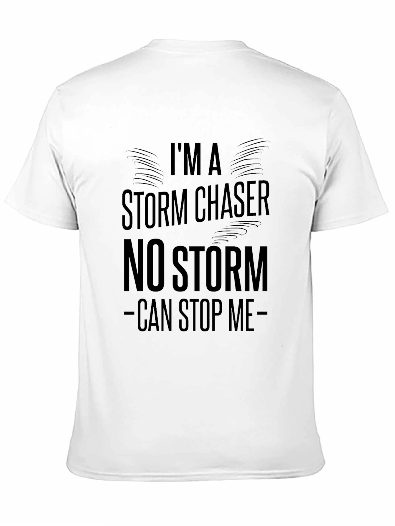 Black Storm Chaser Tee - Unstoppable Design view 11