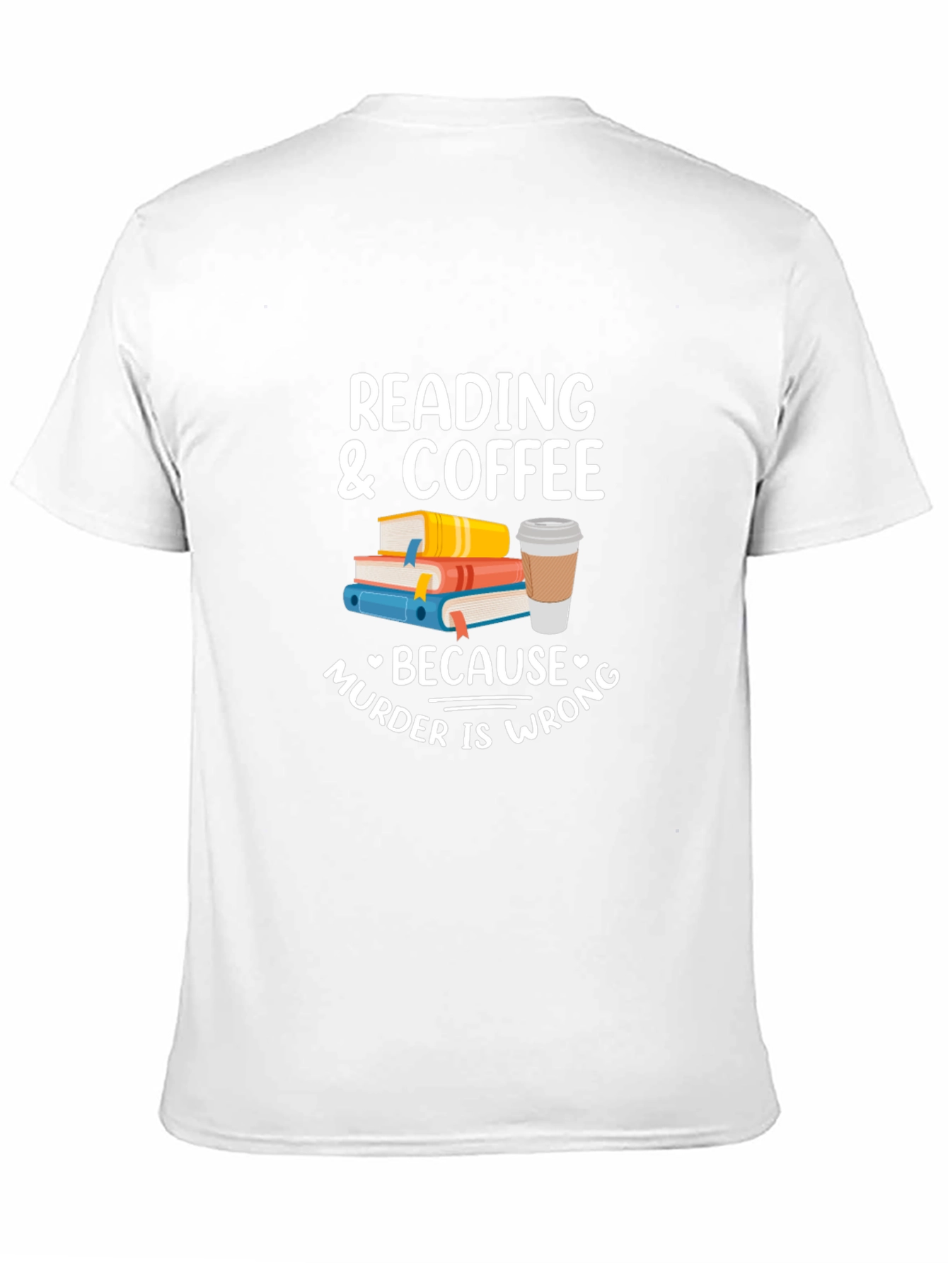 Black Reading & Coffee T-Shirt view 11