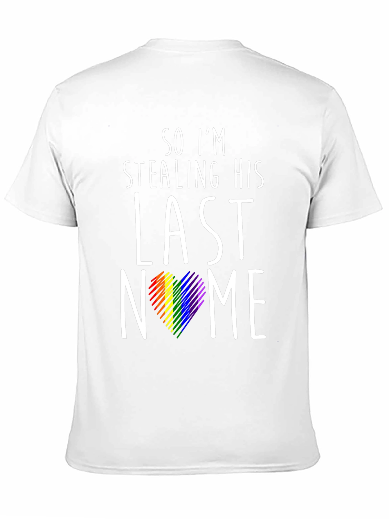 Black Stealing His Last Name Pride T-Shirt view 11