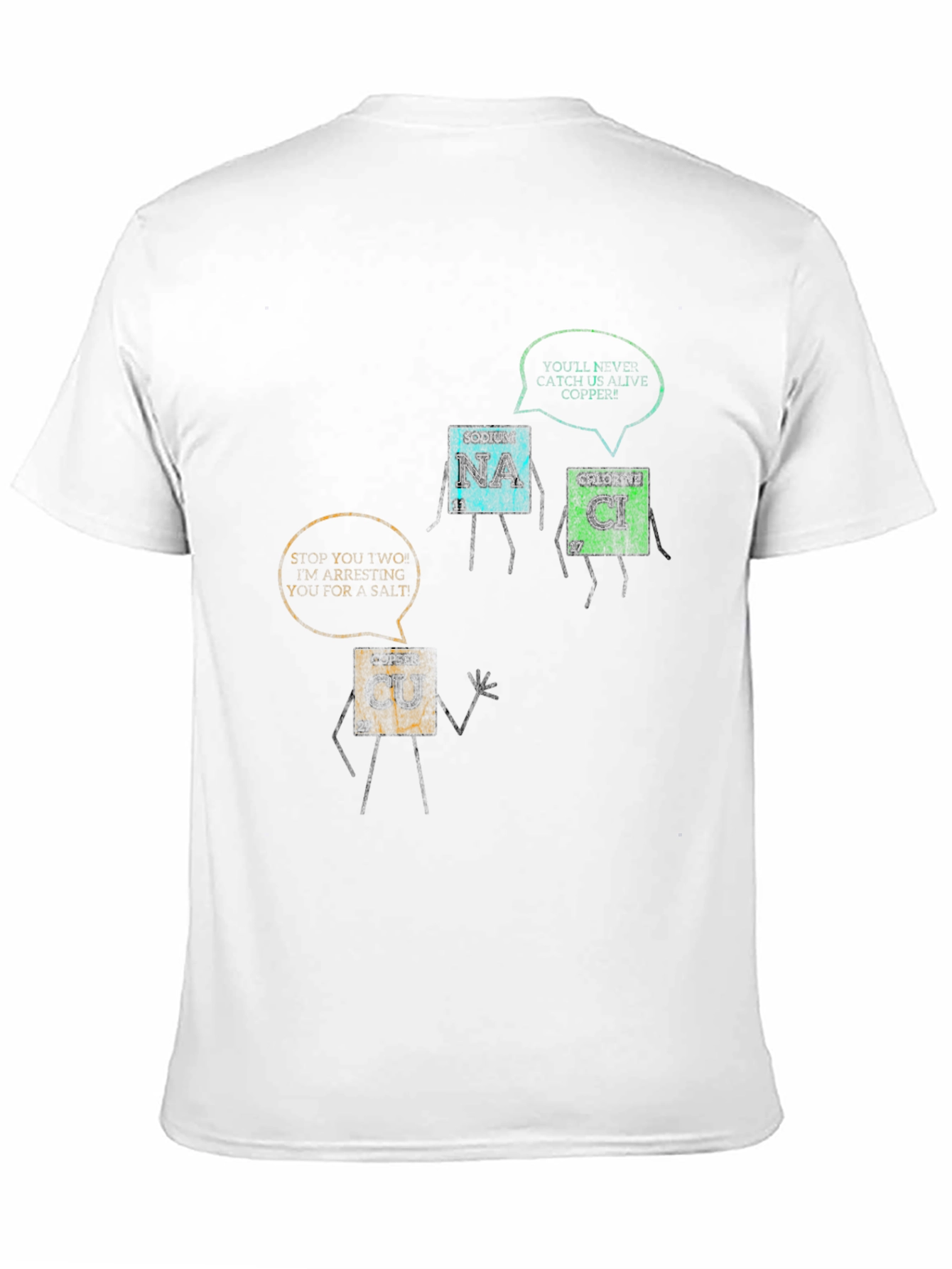 Black Funny Chemistry T-Shirt: Periodic Table Pun view 11