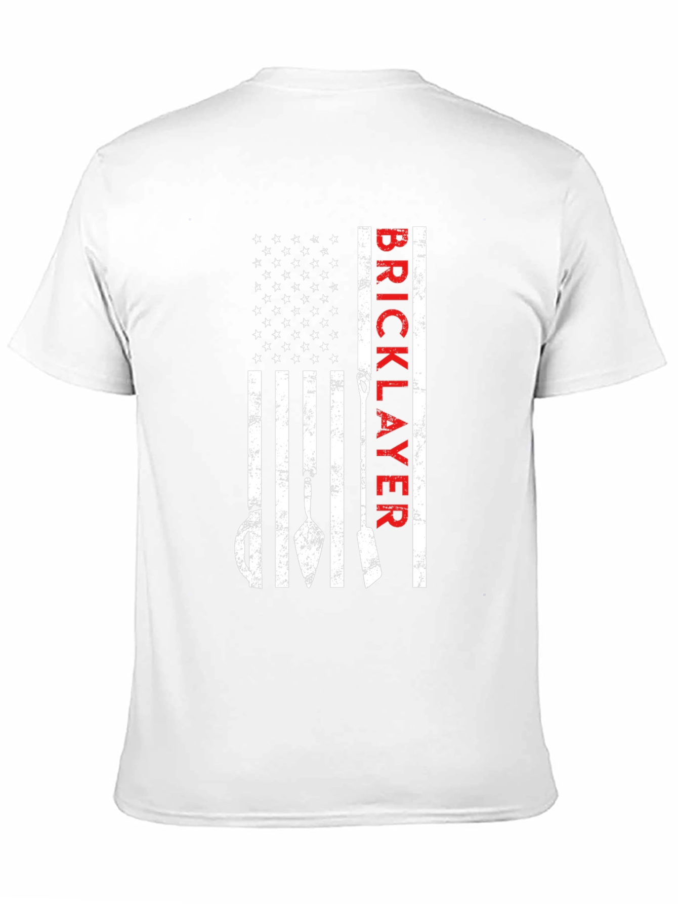 Black Bricklayer USA Flag T-Shirt - Patriotic Construction Tee view 11