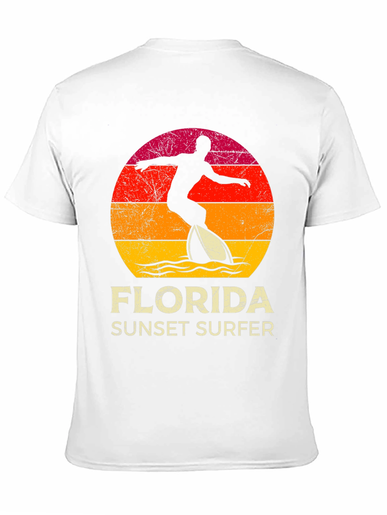 Black Florida Sunset Surfer Graphic Tee view 11