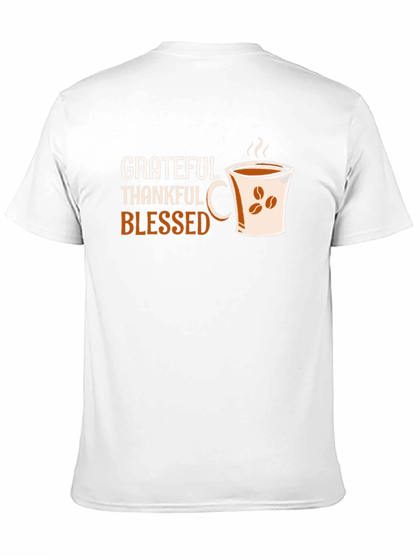 Black Grateful Thankful Blessed Coffee Cup T-Shirt view 11