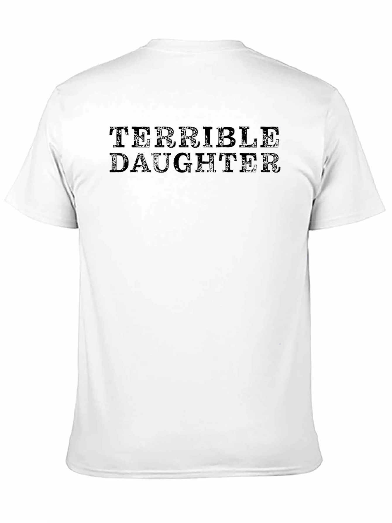 Black Terrible Daughter Black Graphic T-Shirt view 11