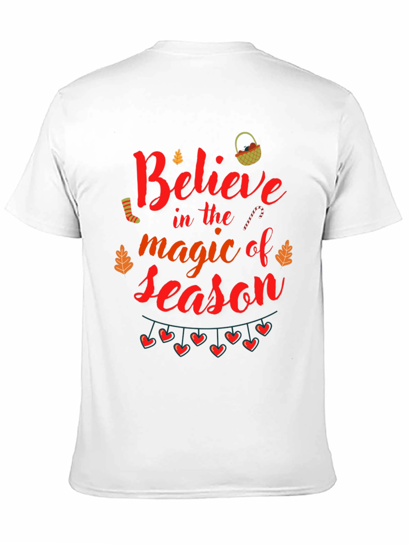 Black Believe Magic Season T-Shirt - Holiday Festive Tee view 11