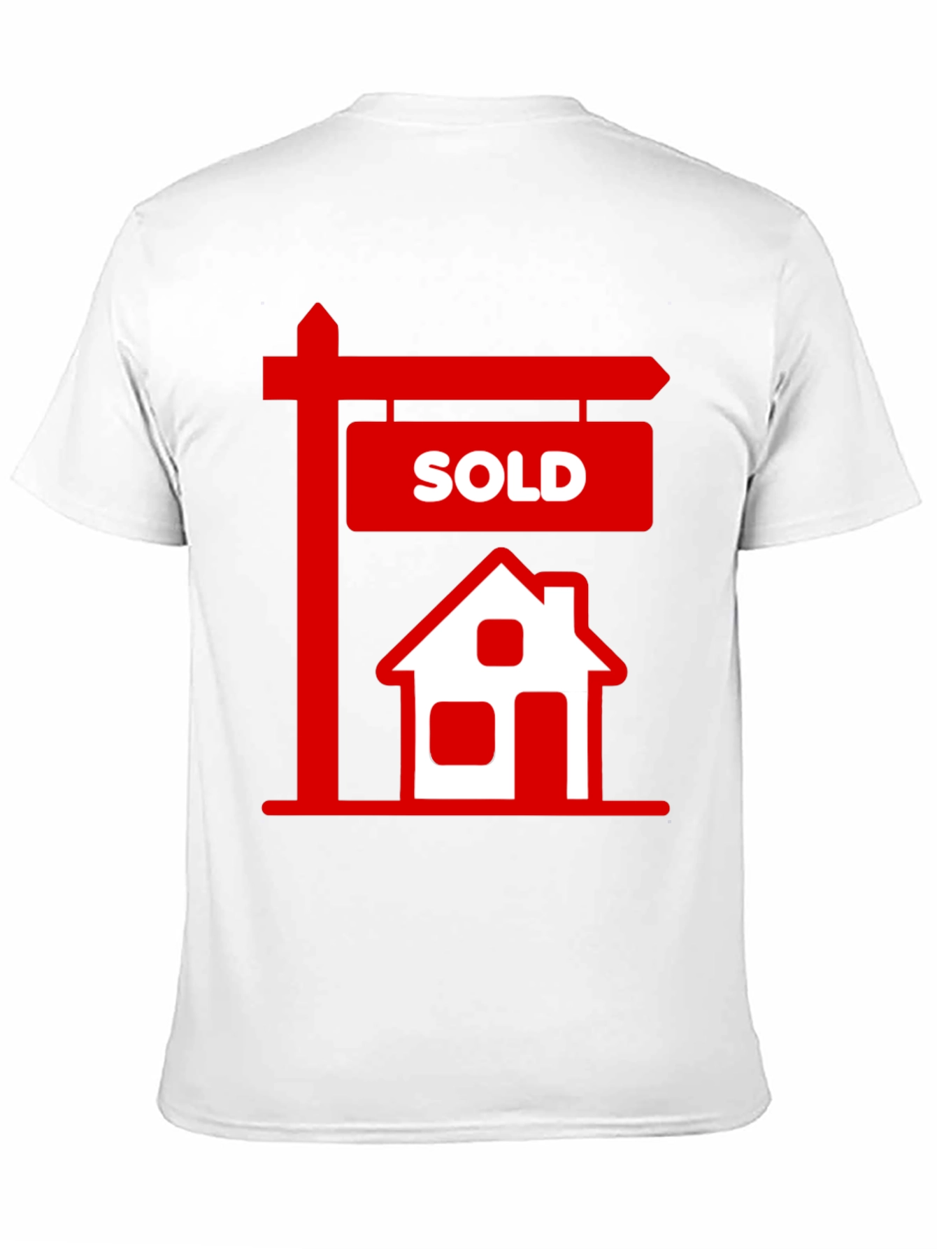 Black Sold House Graphic Tee - Real Estate T-Shirt view 11