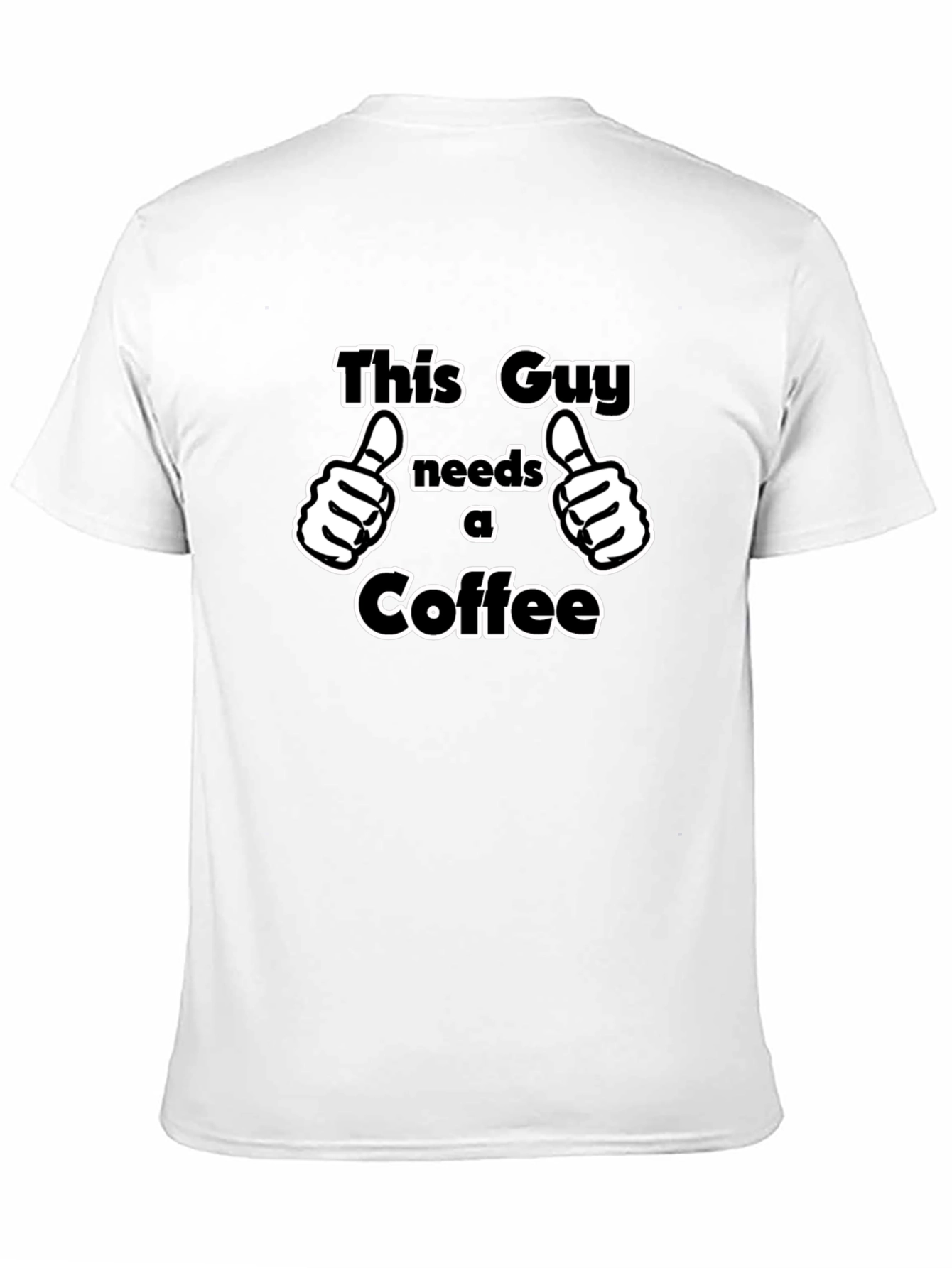 Black This Guy Needs Coffee T-Shirt - Funny Graphic Tee view 11