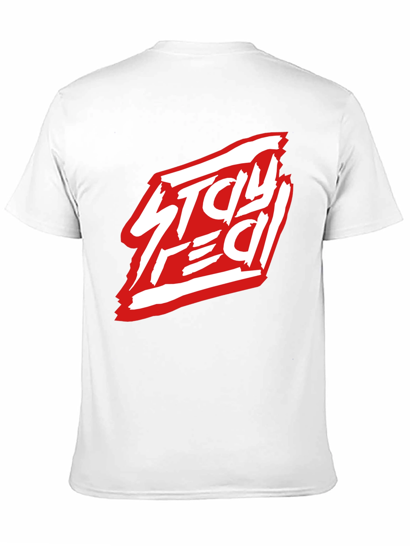 Black Stay Real Black Graphic Tee - Modern Streetwear Style view 11