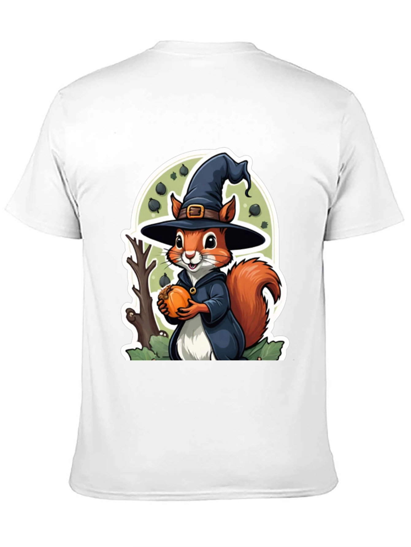 Black Halloween Squirrel Graphic Tee view 11