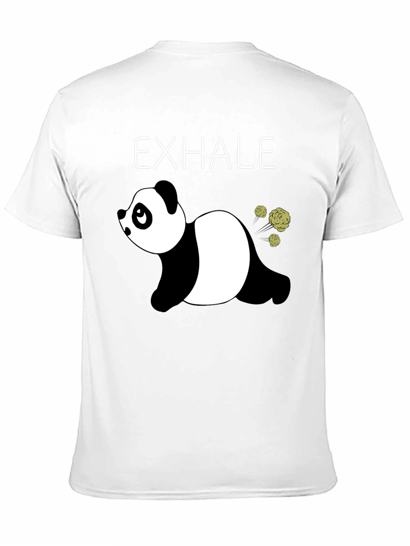 Black Exhale Panda Graphic Tee - Relax & Unwind view 11