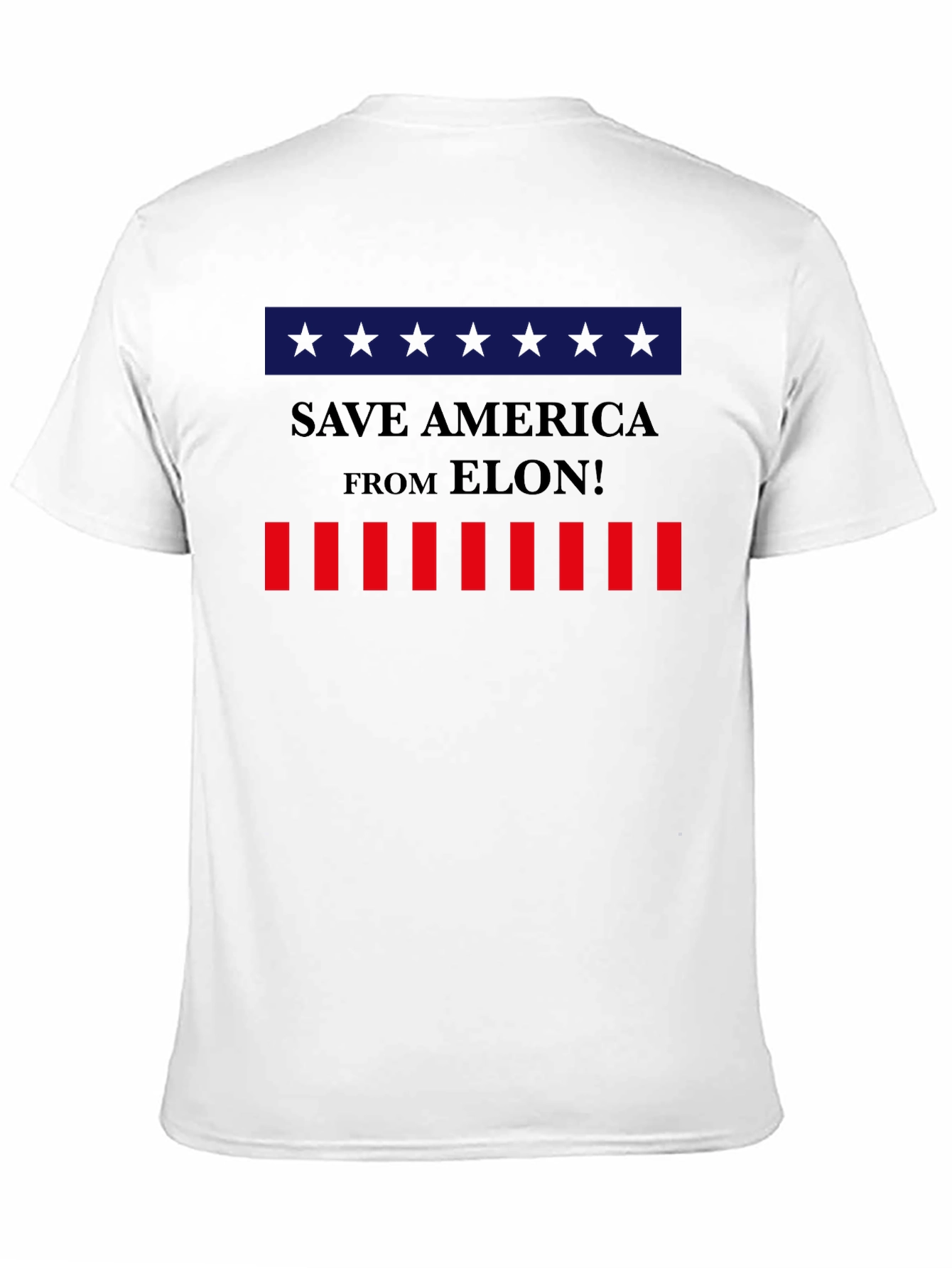Black Save America From Elon! Graphic Tee view 11