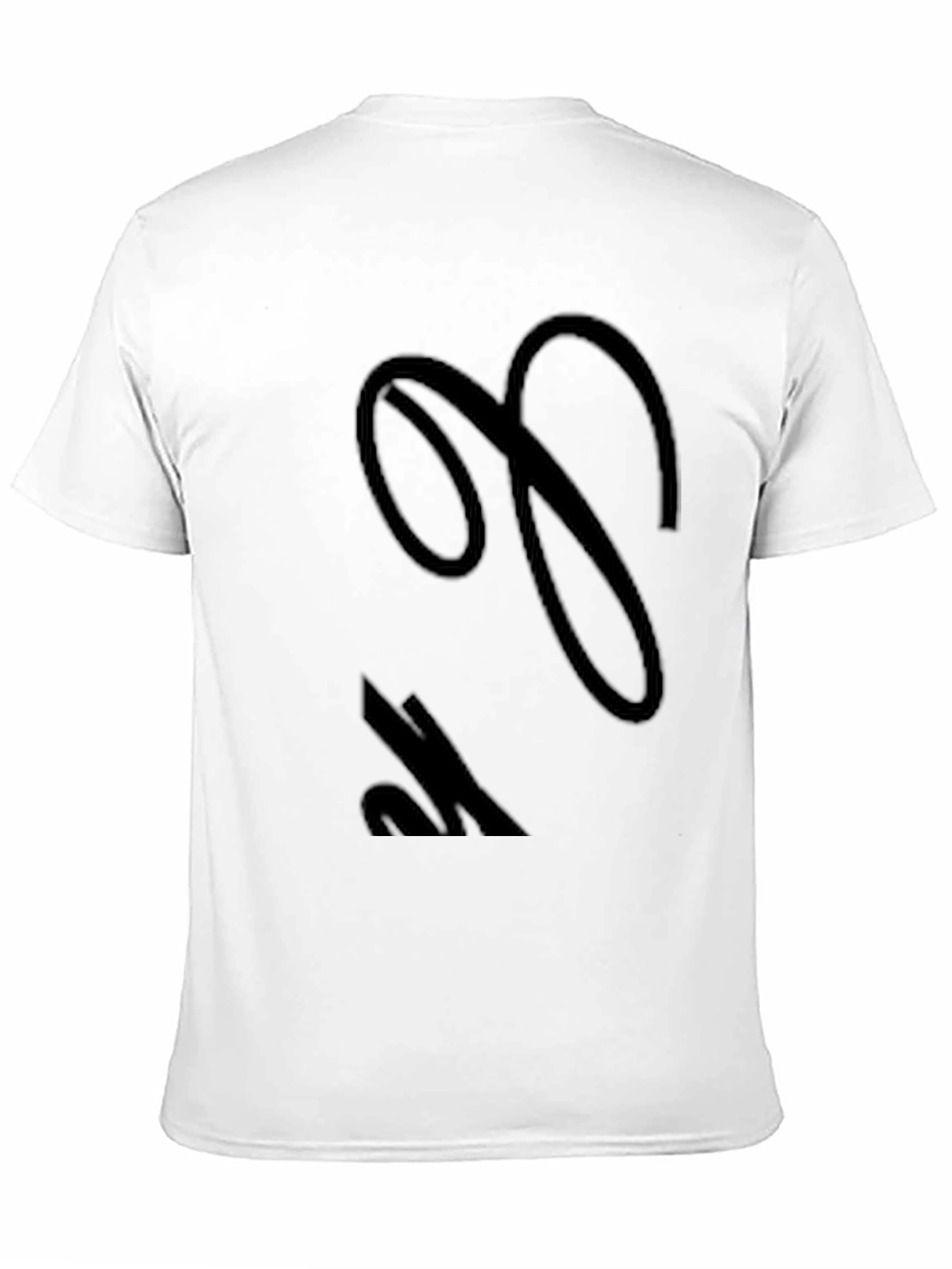 Black Elegant Black Script Tee - Stylish Casual Wear view 11