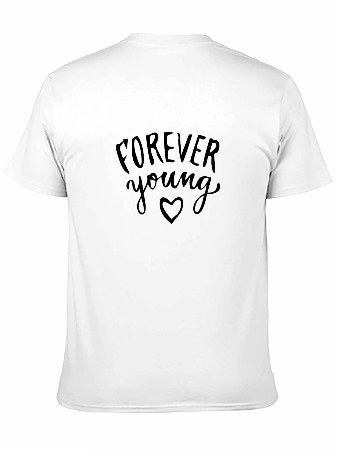 Black Forever Young Graphic Tee - Unisex view 11