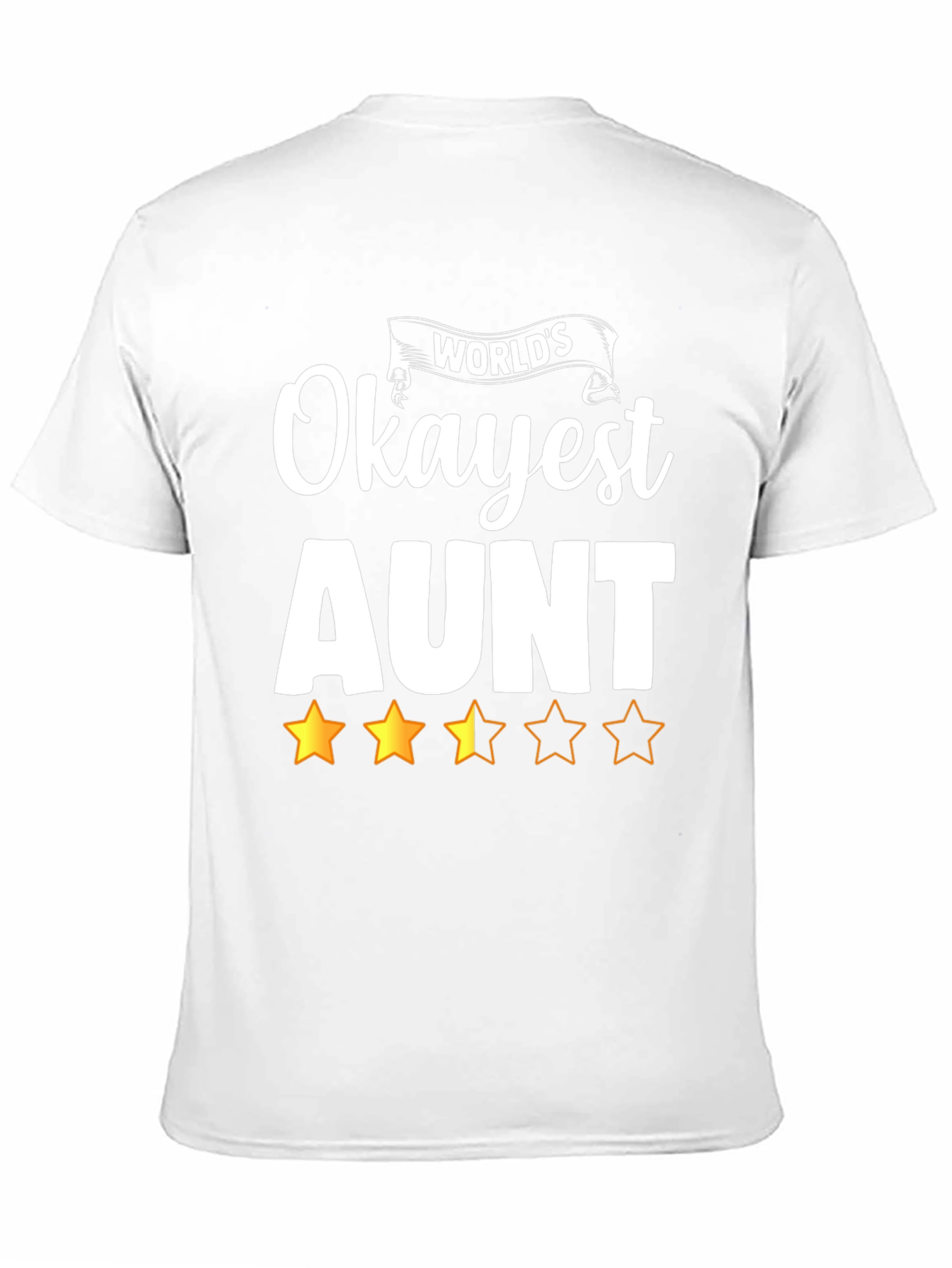 Black World's Okayest Aunt Graphic T-Shirt view 11
