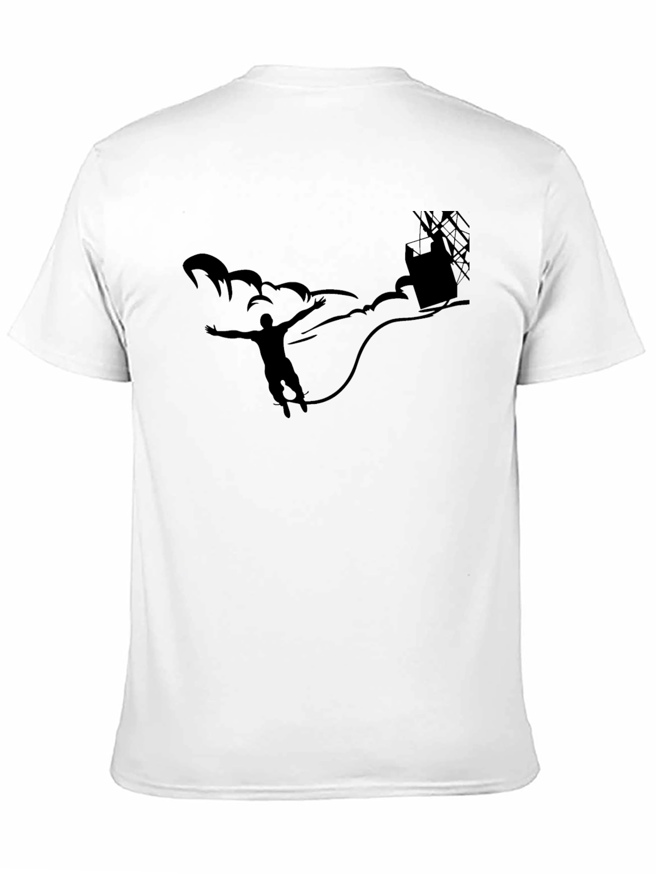 Black Man's Black T-Shirt - Adventure Graphic Tee view 11