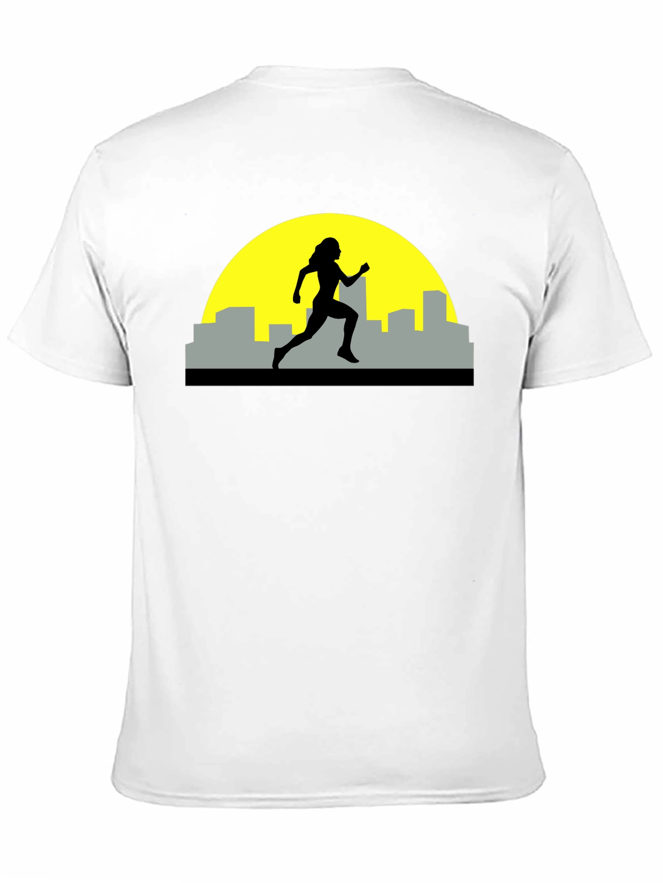 Black Runner Silhouette Graphic Tee - Black view 11