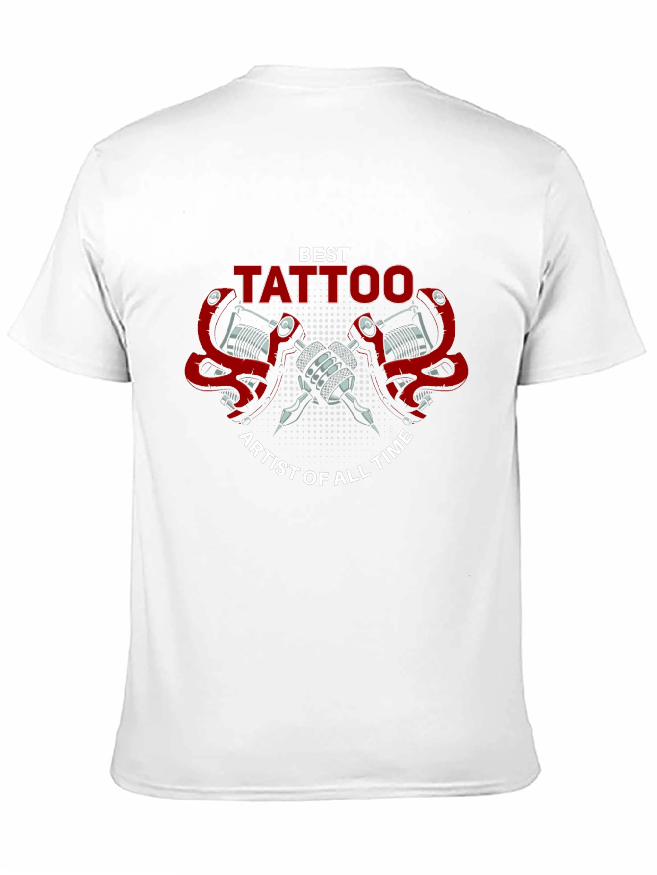 Black Best Tattoo Artist T-Shirt - Black Cotton Tee view 11