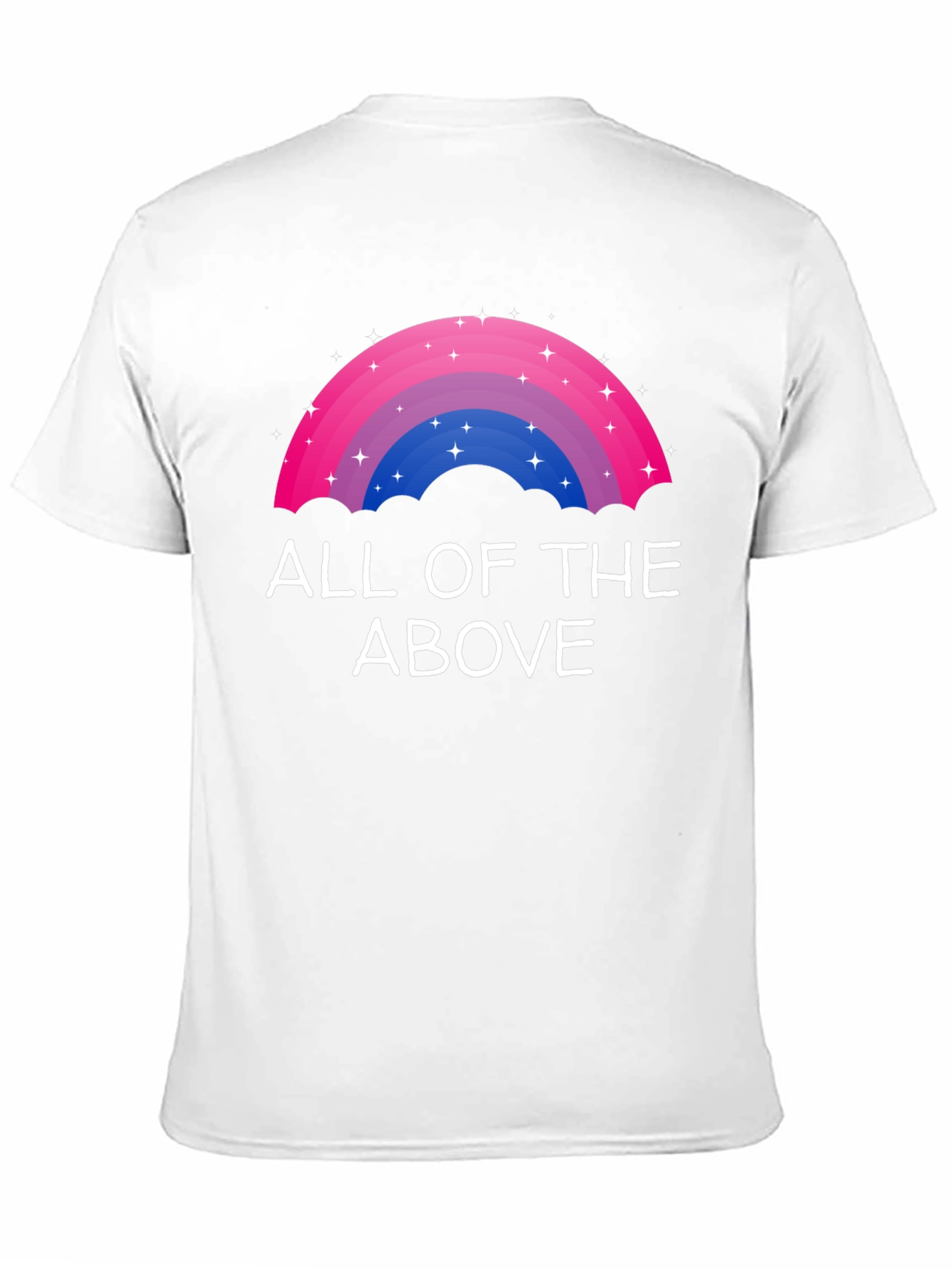Black Bisexual Pride Rainbow All of the Above T-Shirt view 11