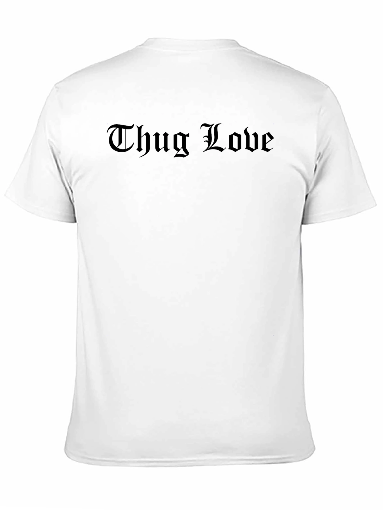 Black Thug Love Graphic Tee - Black view 11