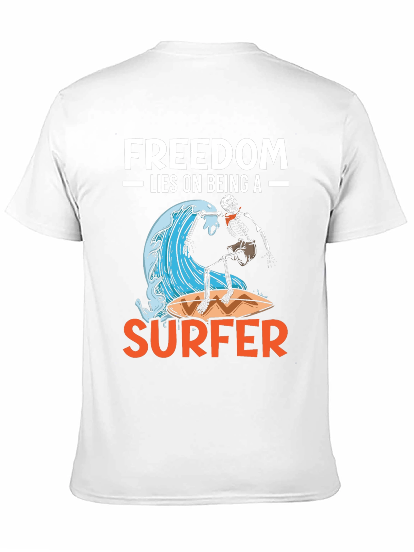 Black Freedom Surfer Graphic Tee - Ride the Wave! view 11
