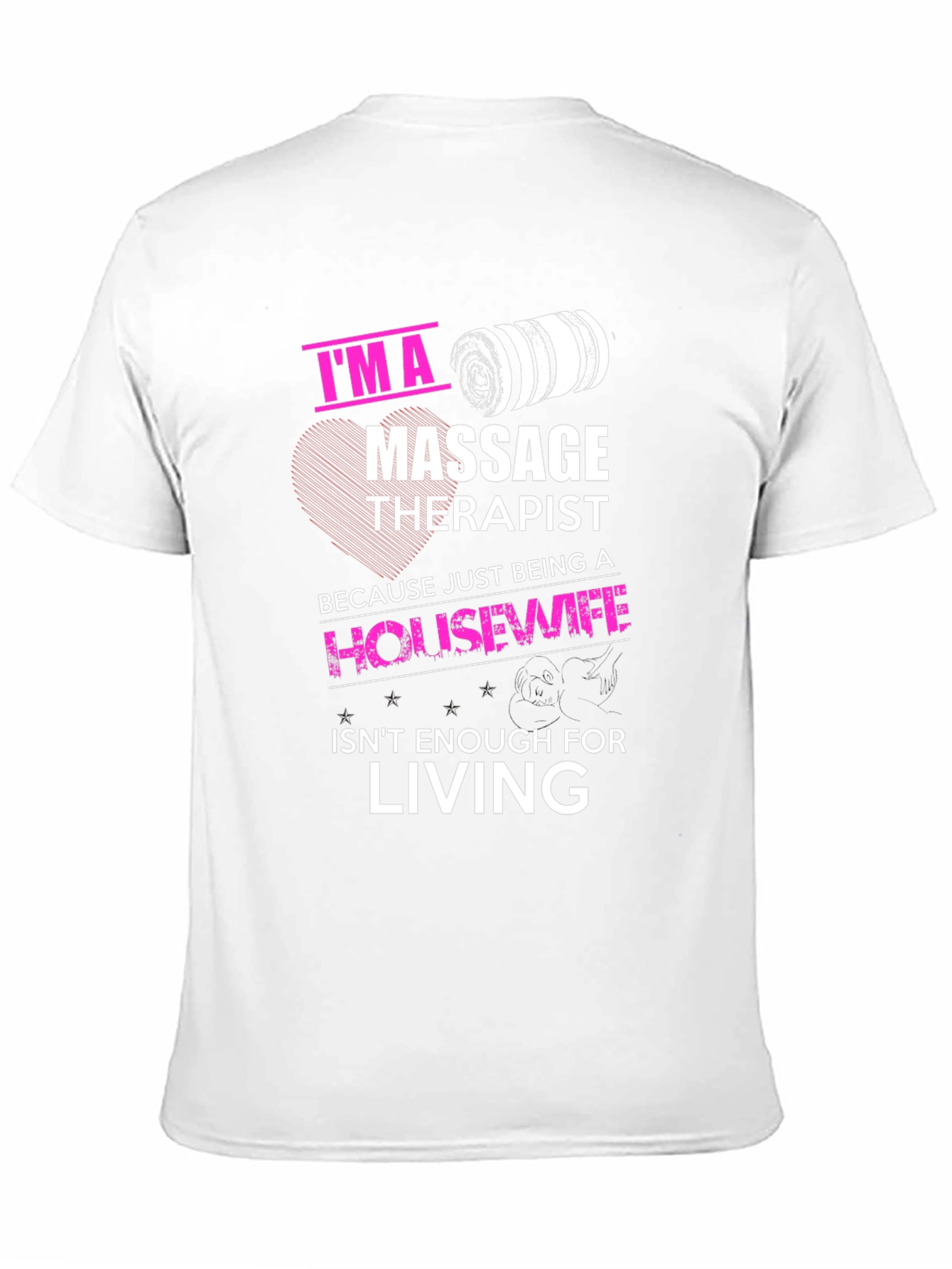 Black Massage Therapist Funny T-Shirt view 11