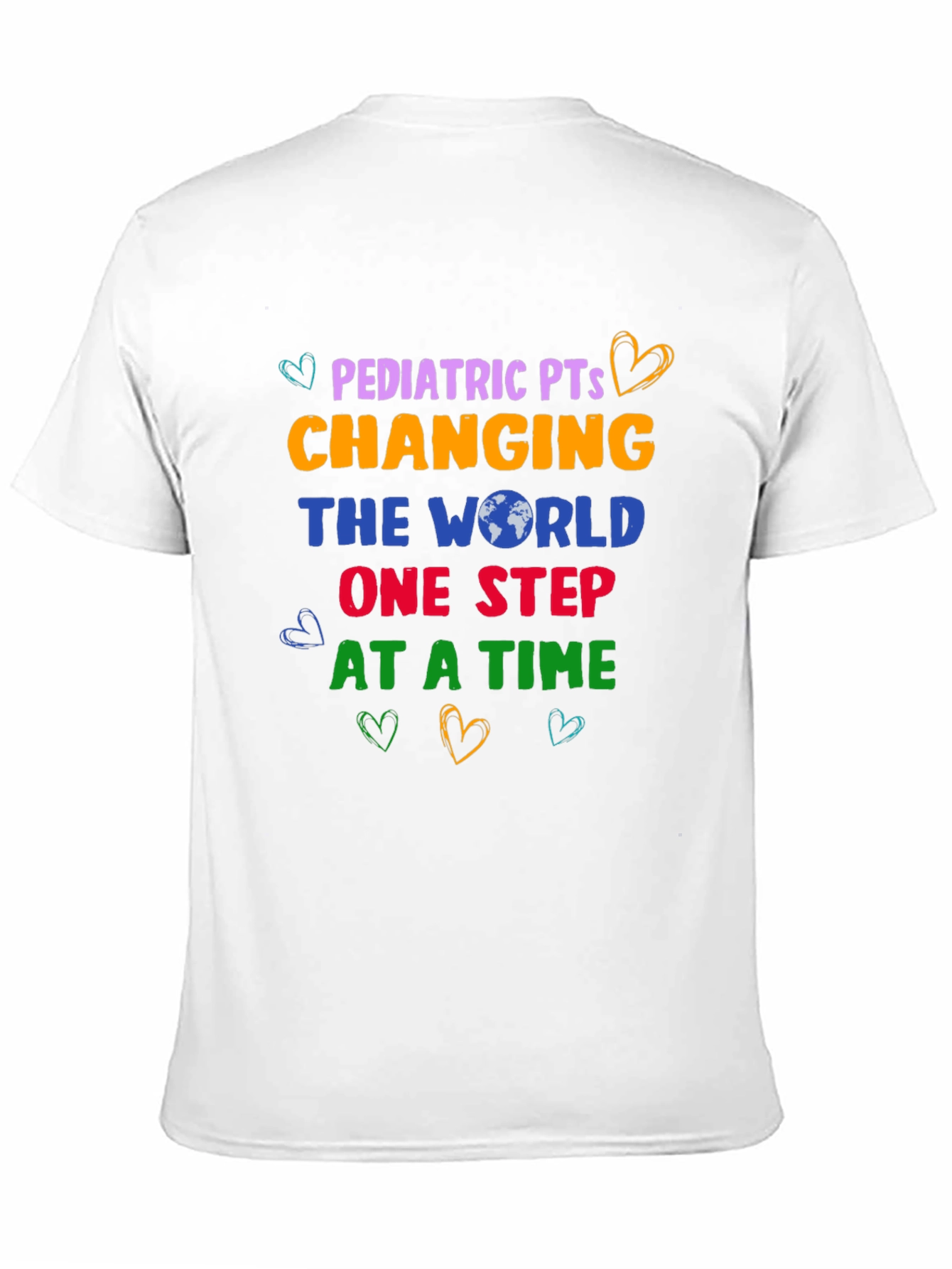 Black Pediatric PT Changing The World T-Shirt view 11