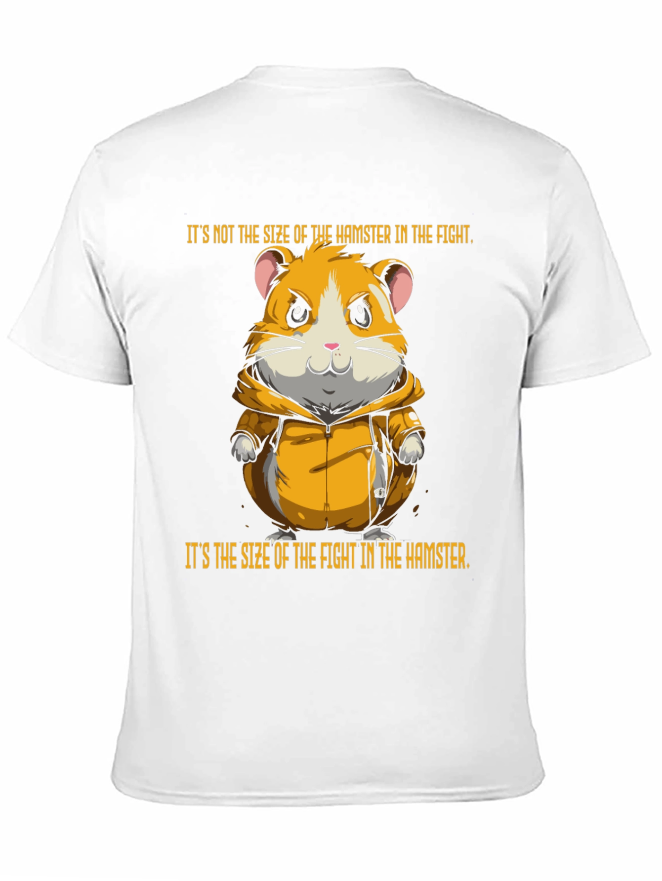 Black Hamster Fight T-Shirt - Size Doesn't Matter view 11